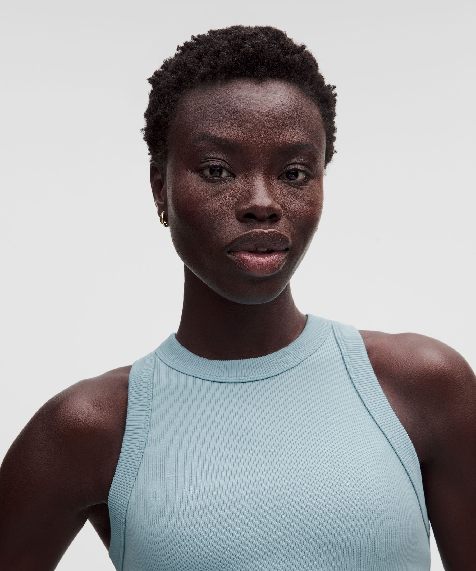Ribbed Heavyweight Cotton Racerback Tank Top