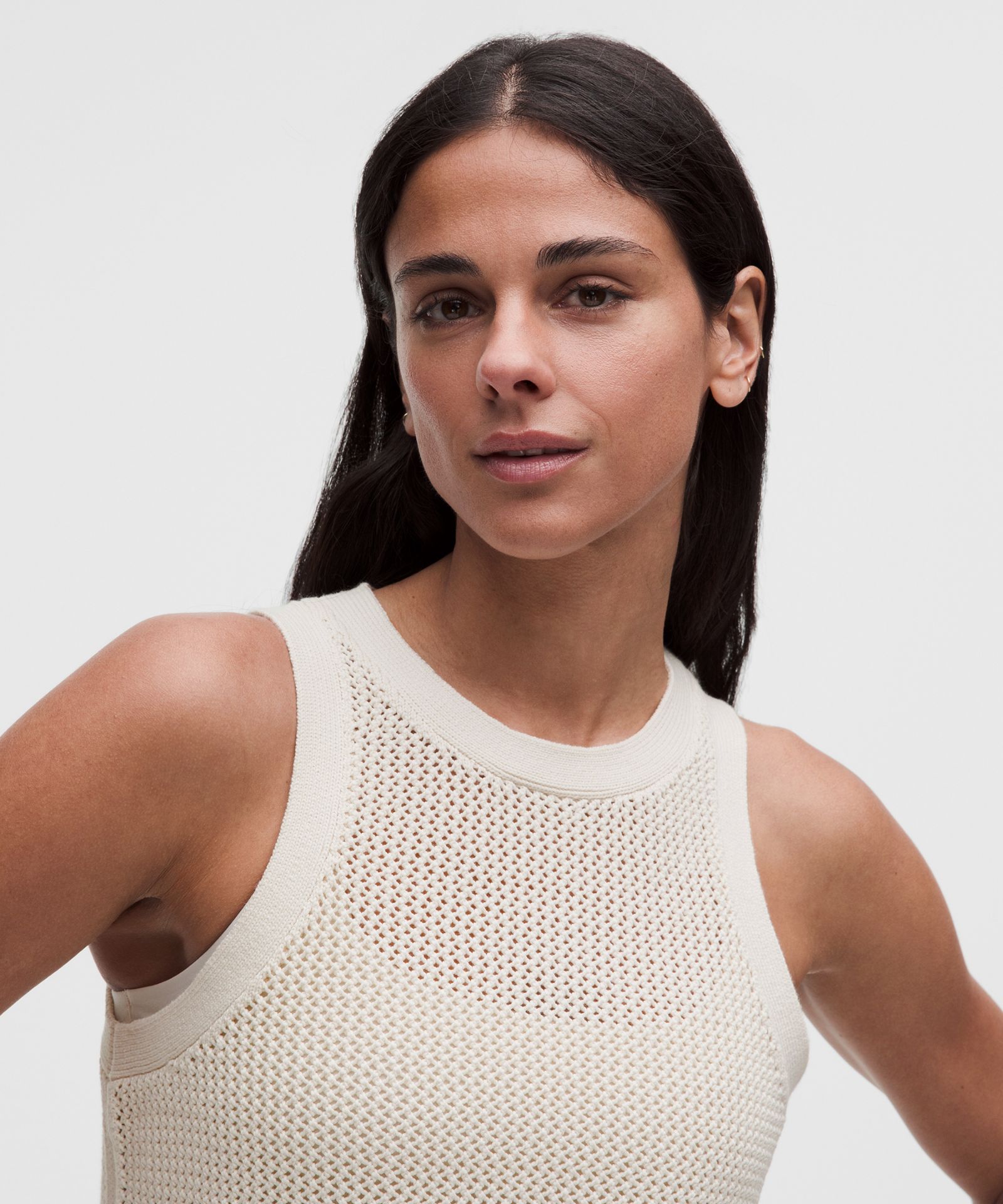 Женский топ-майка Lululemon из хлопкового кроше — фото 4