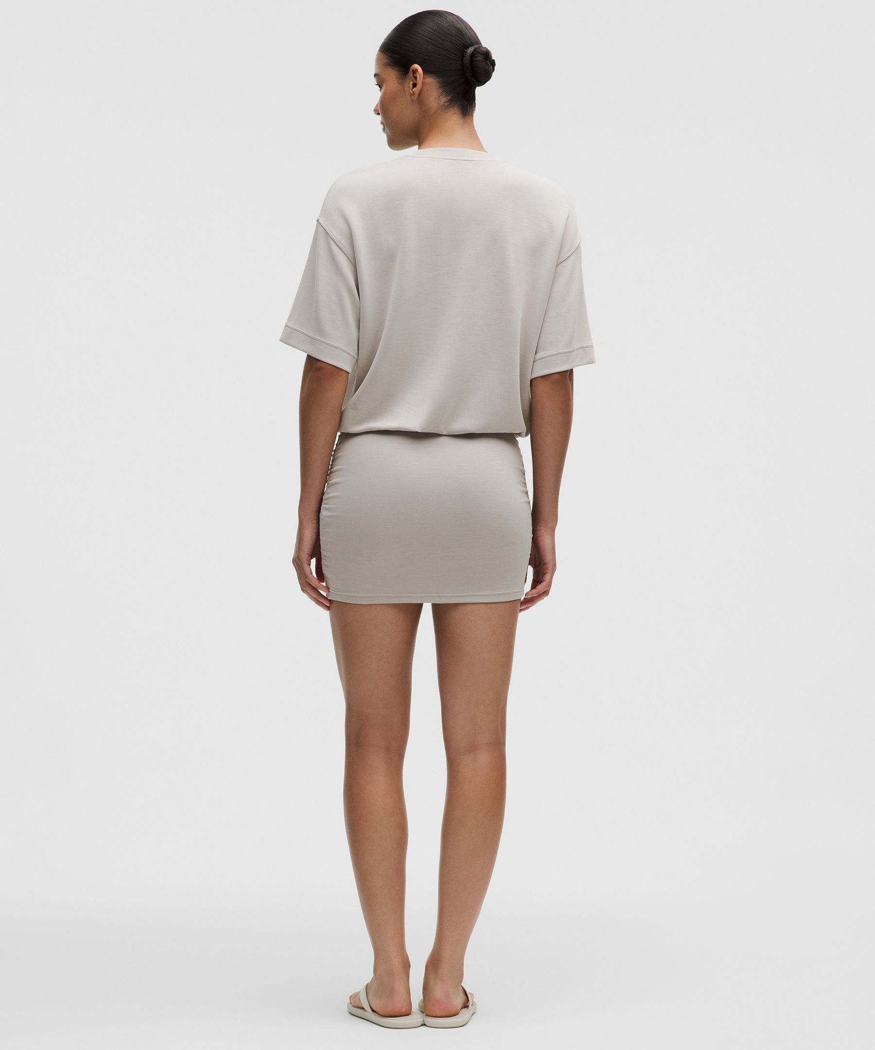 Lightweight Softstreme Ruched T-Shirt Dress