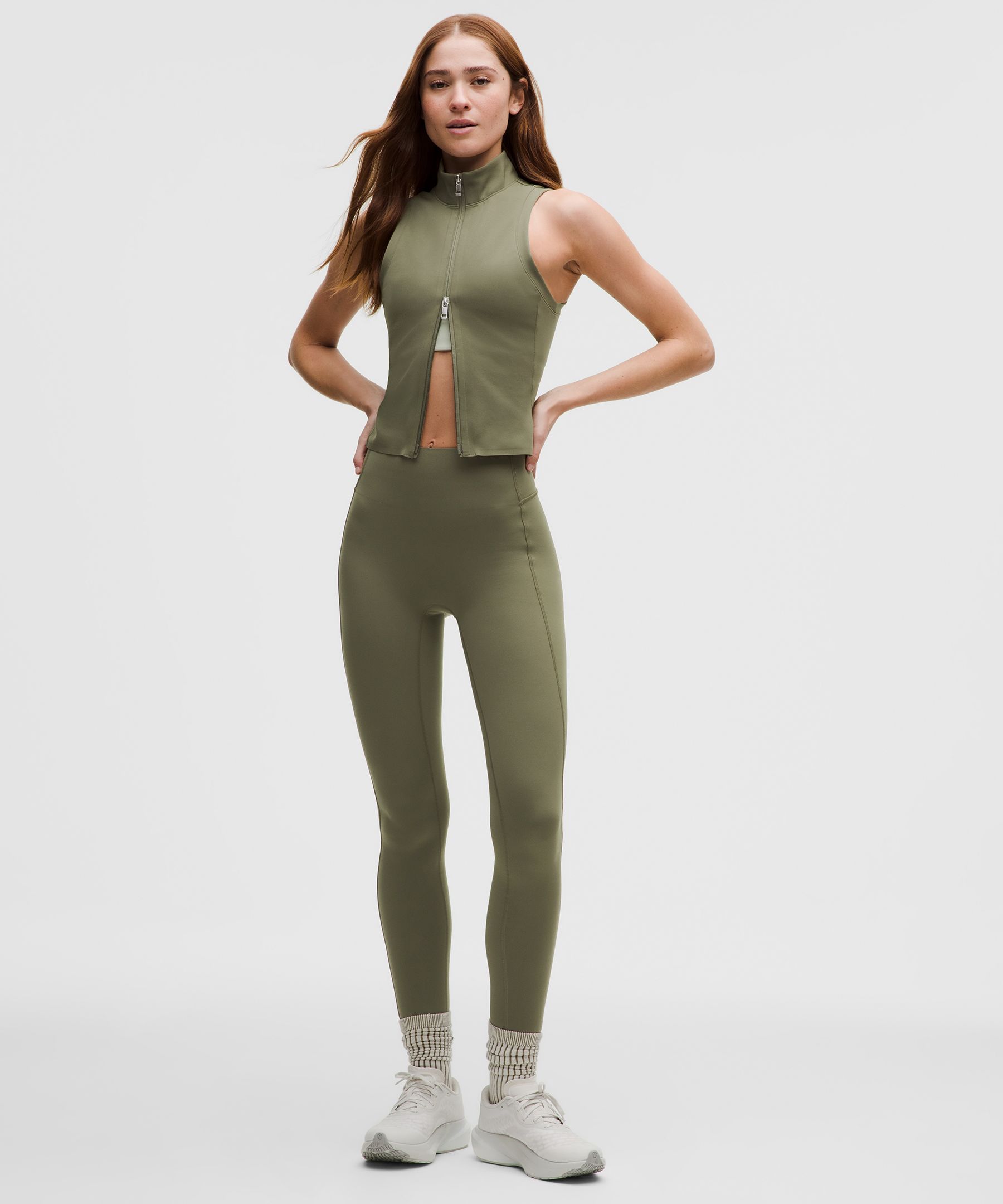 Santa Monica Zip-Front Tank Top *Erewhon