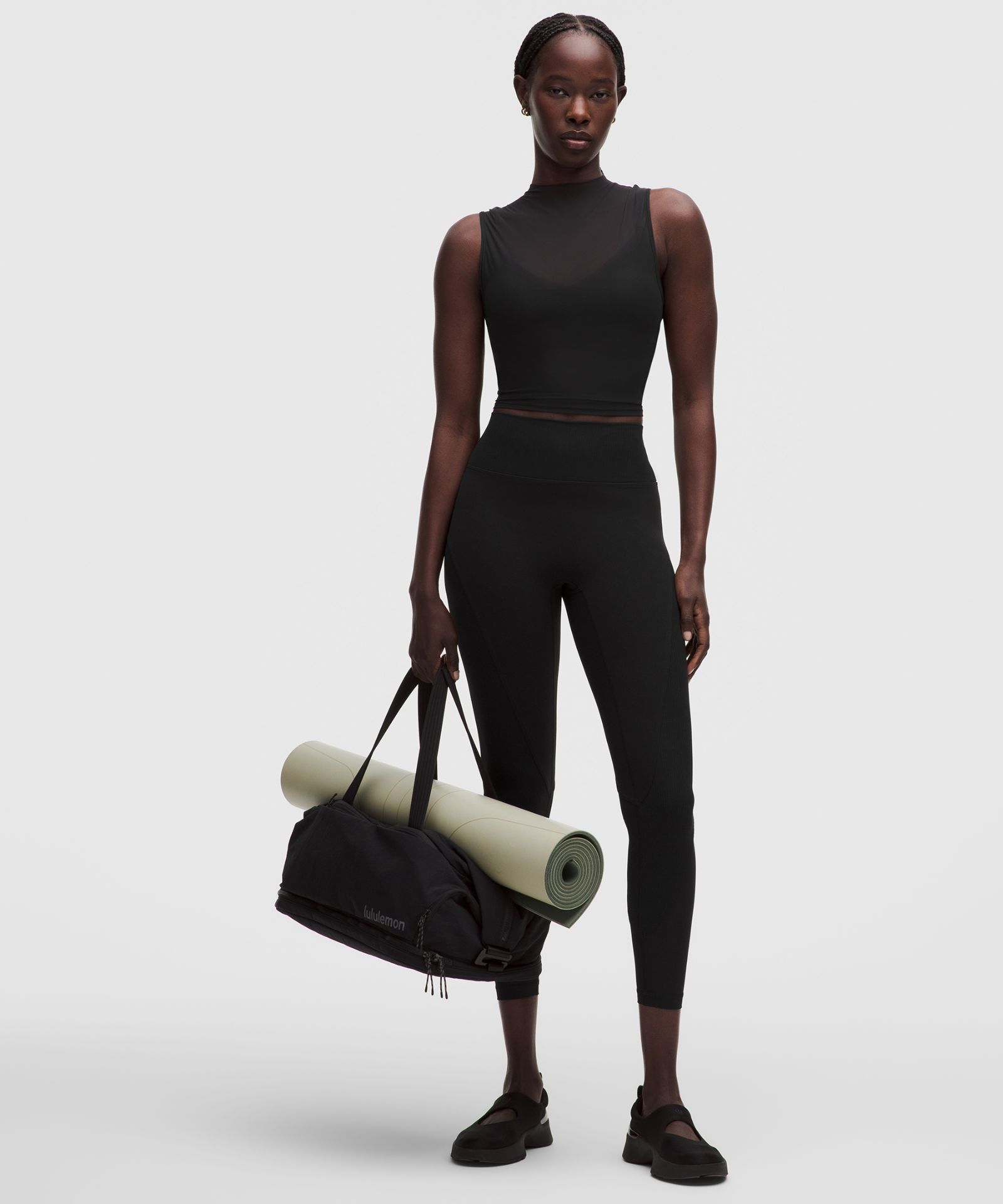 Женский укороченный топ Lululemon Nulu с сеткой — фото 3