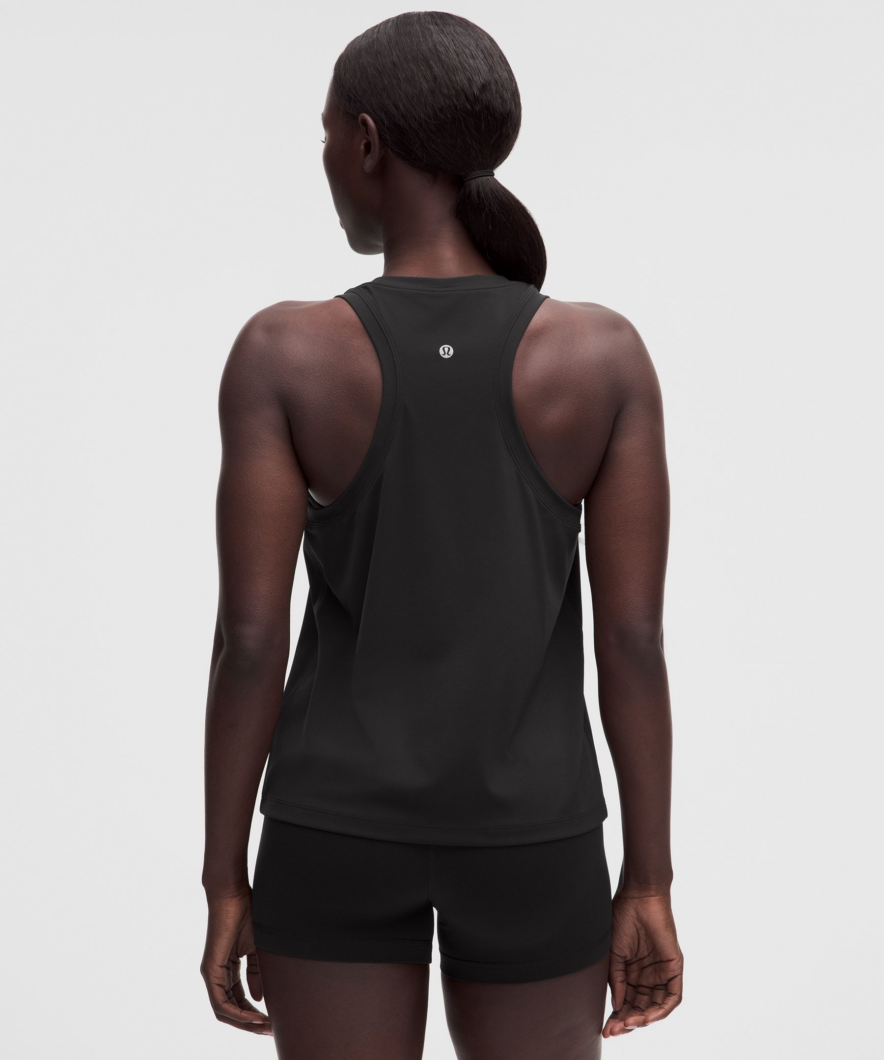 Silky High-Neck Yoga Tank Top