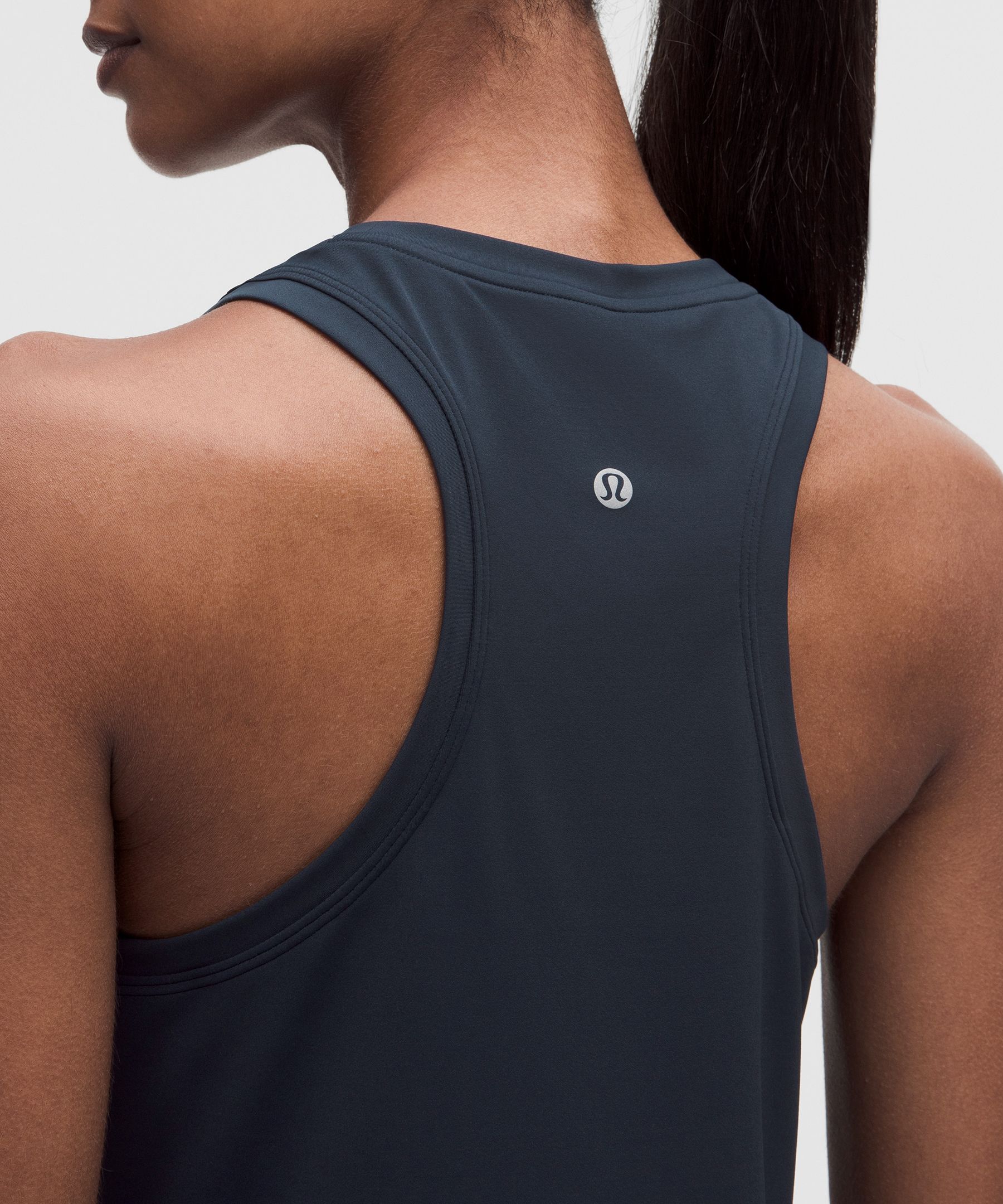 Silky High-Neck Yoga Tank Top