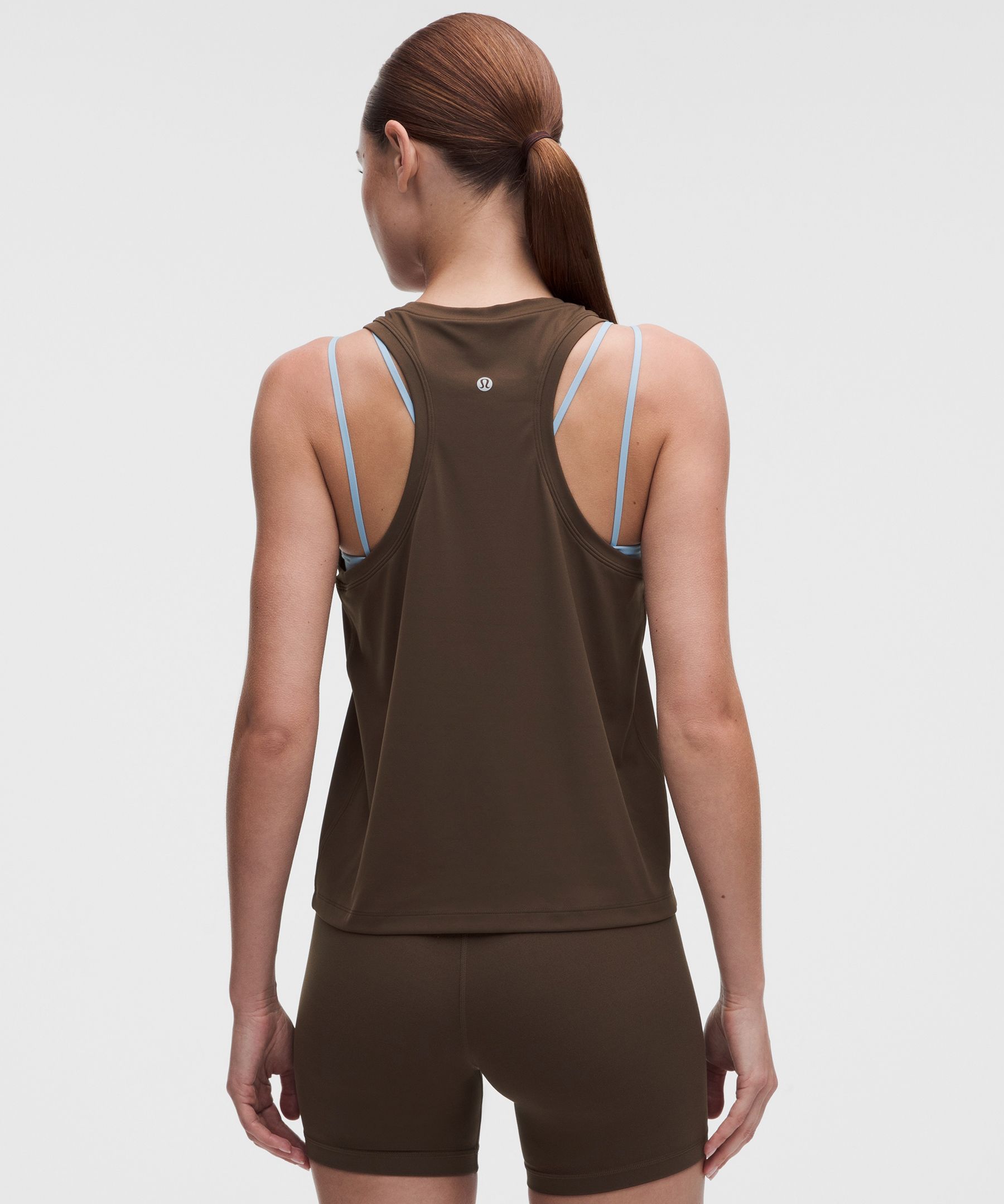 Silky High-Neck Yoga Tank Top