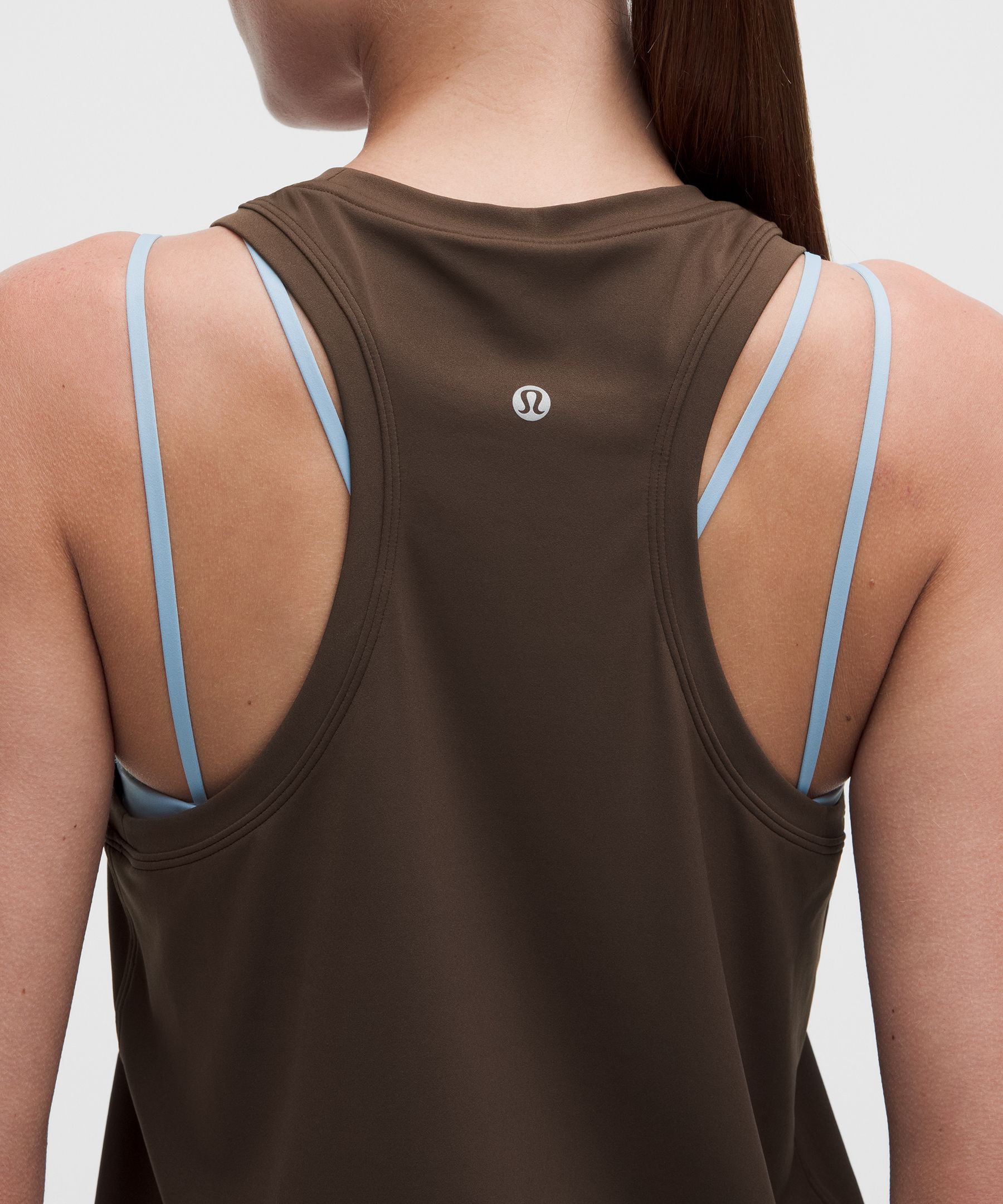 Silky High-Neck Yoga Tank Top
