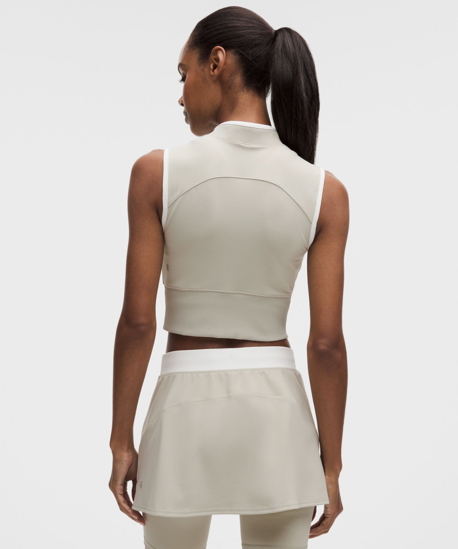 Женский топ Lululemon Everlux Colourblock на молнии — фото 2