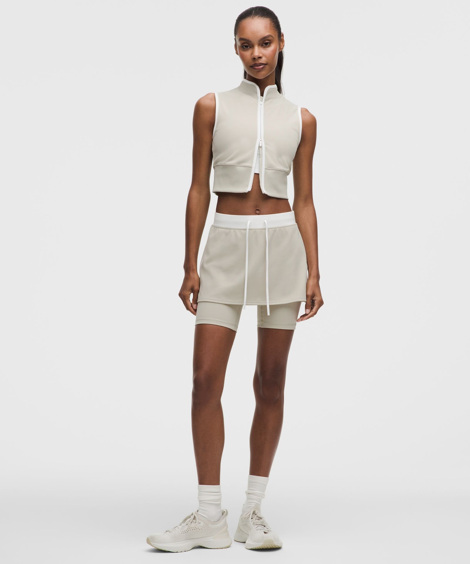 Женский топ Lululemon Everlux Colourblock на молнии — фото 3