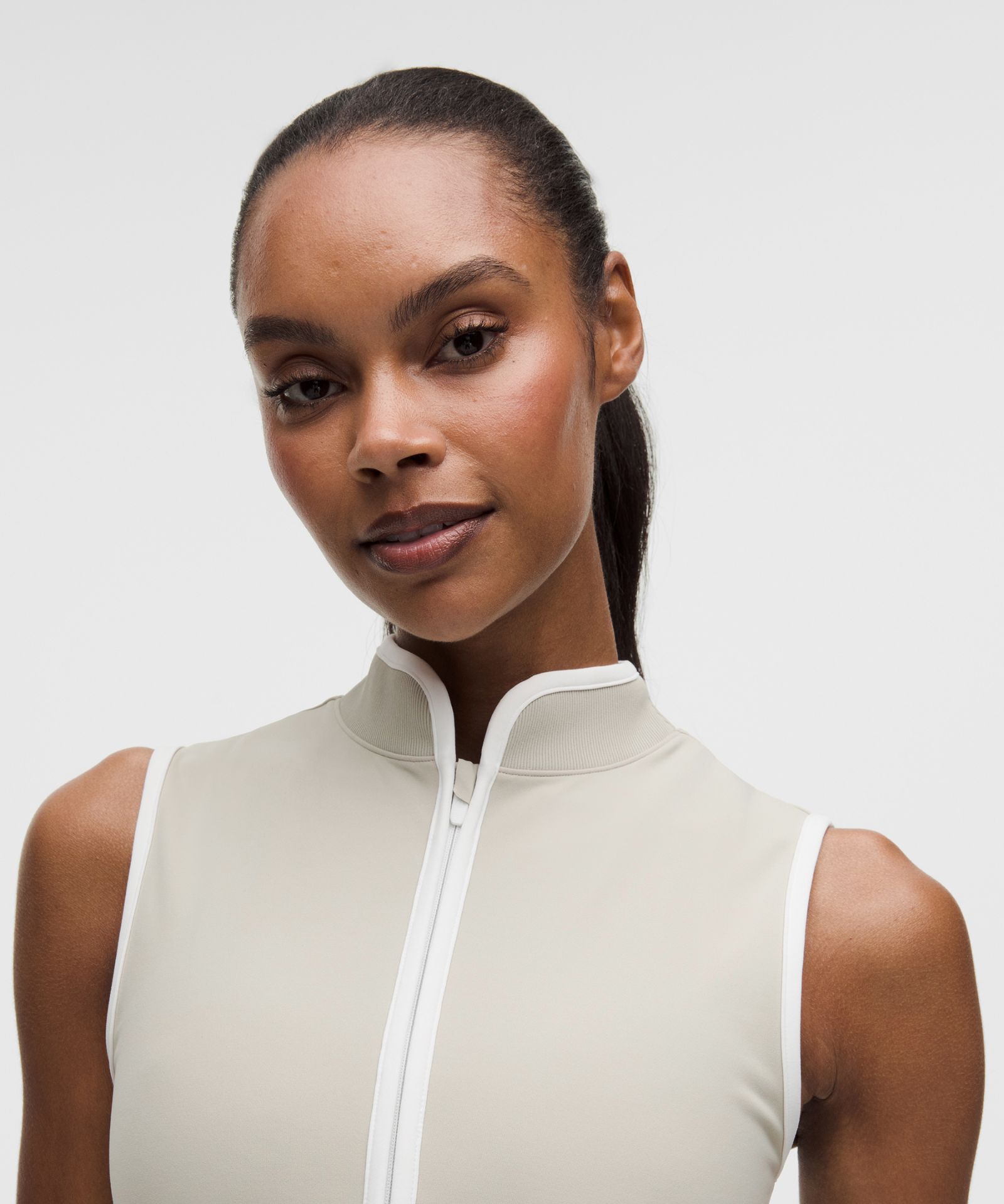 Женский топ Lululemon Everlux Colourblock на молнии — фото 4