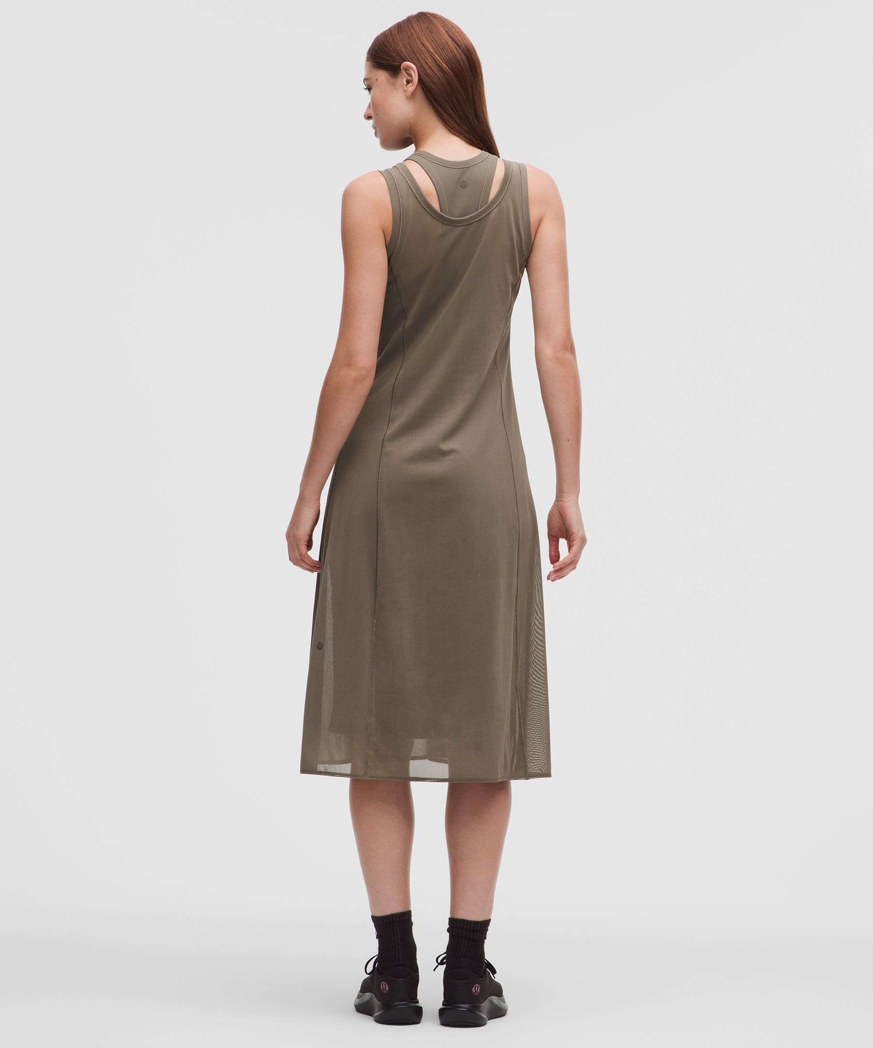 Layered Mesh Nulu Midi Dress