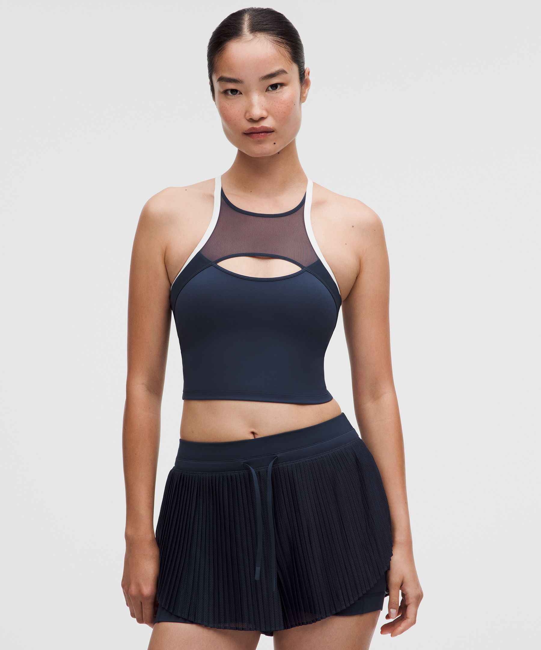 Tank top Ace Advantage para tenis con paneles de Mesh