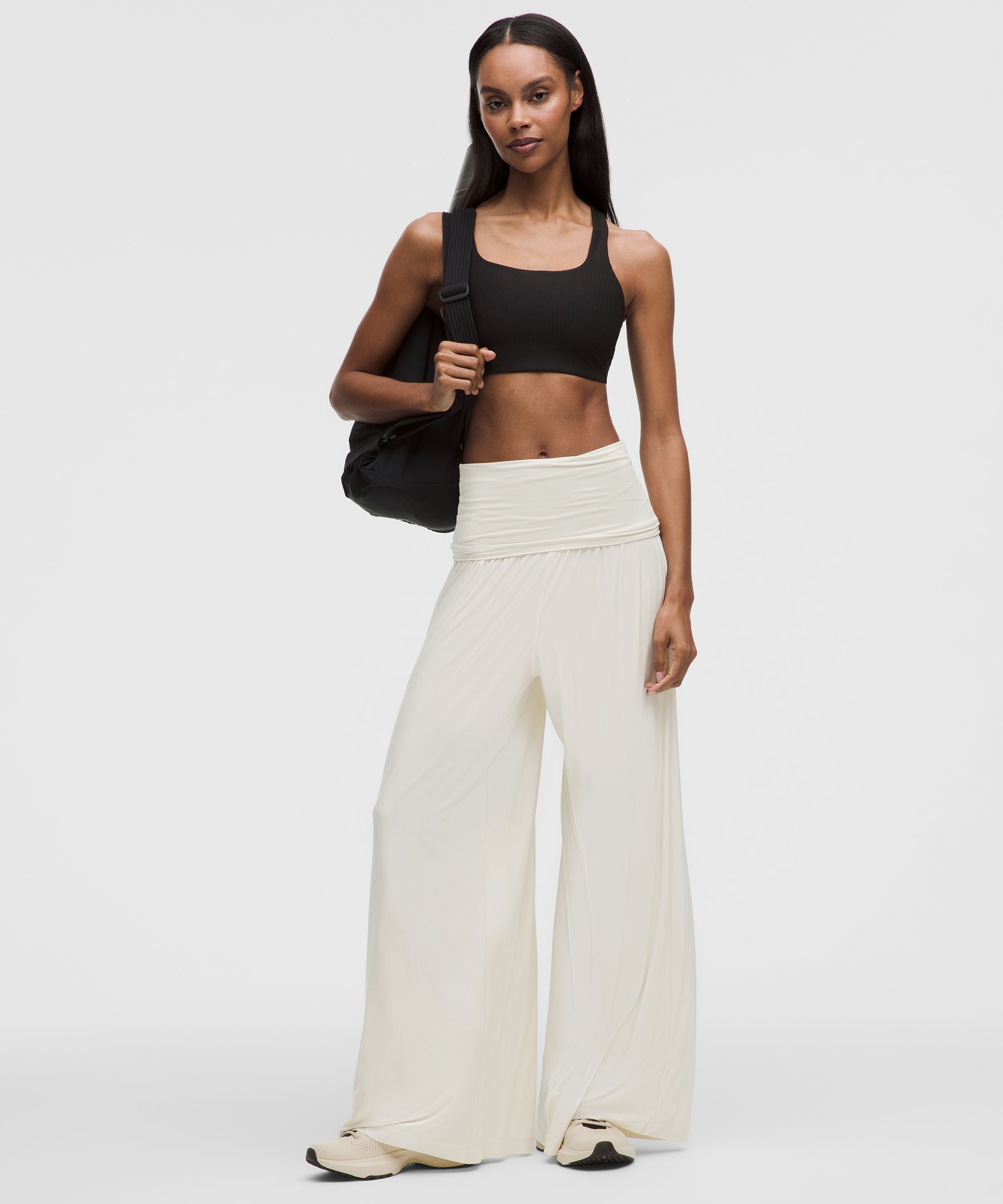 2-in-1 Wide-Leg Jumpsuit - White