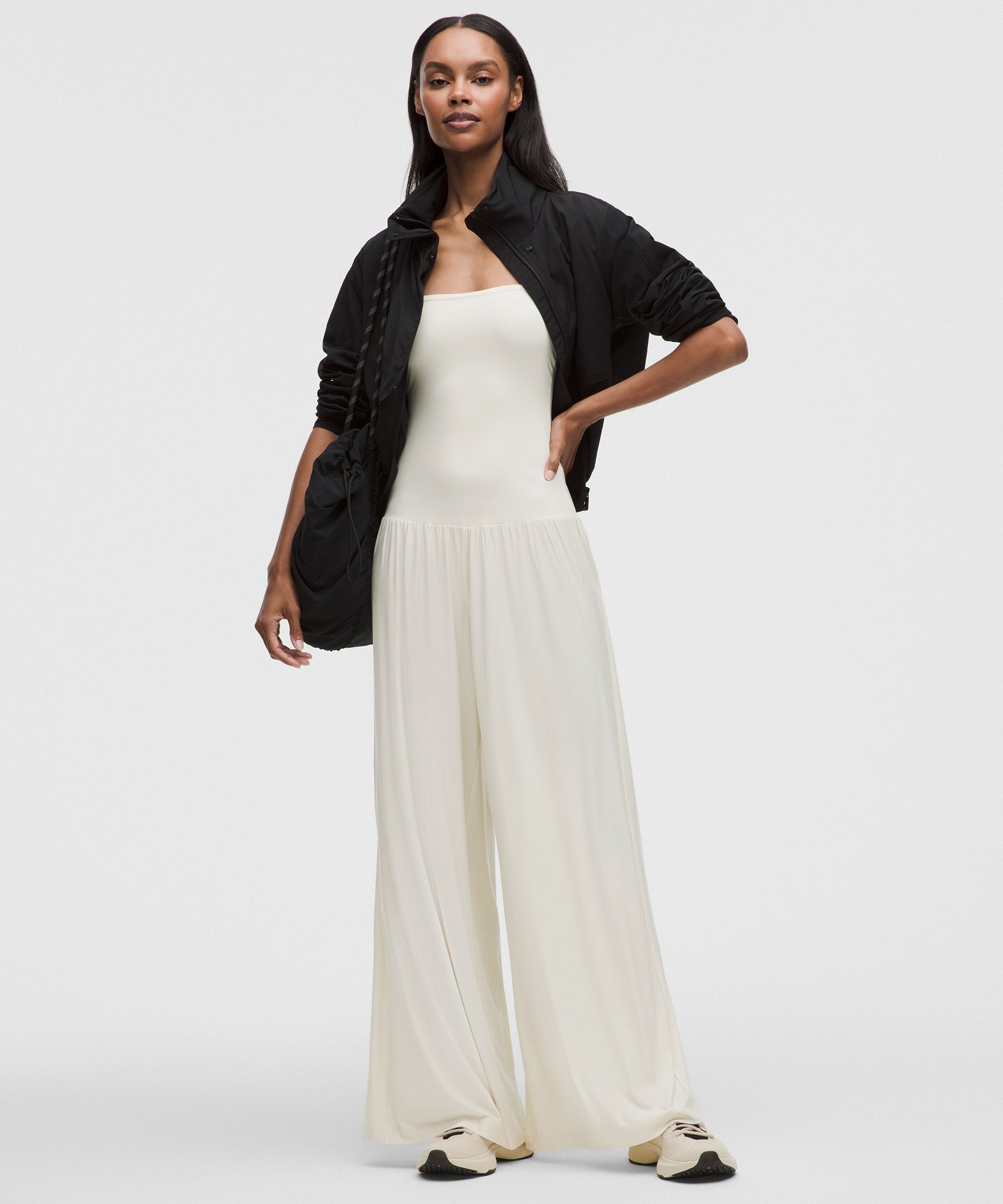 2-in-1 Wide-Leg Jumpsuit