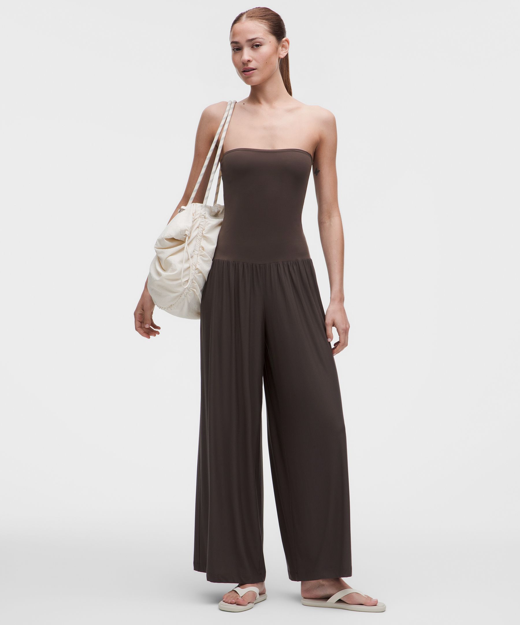 2-in-1 Wide-Leg Jumpsuit
