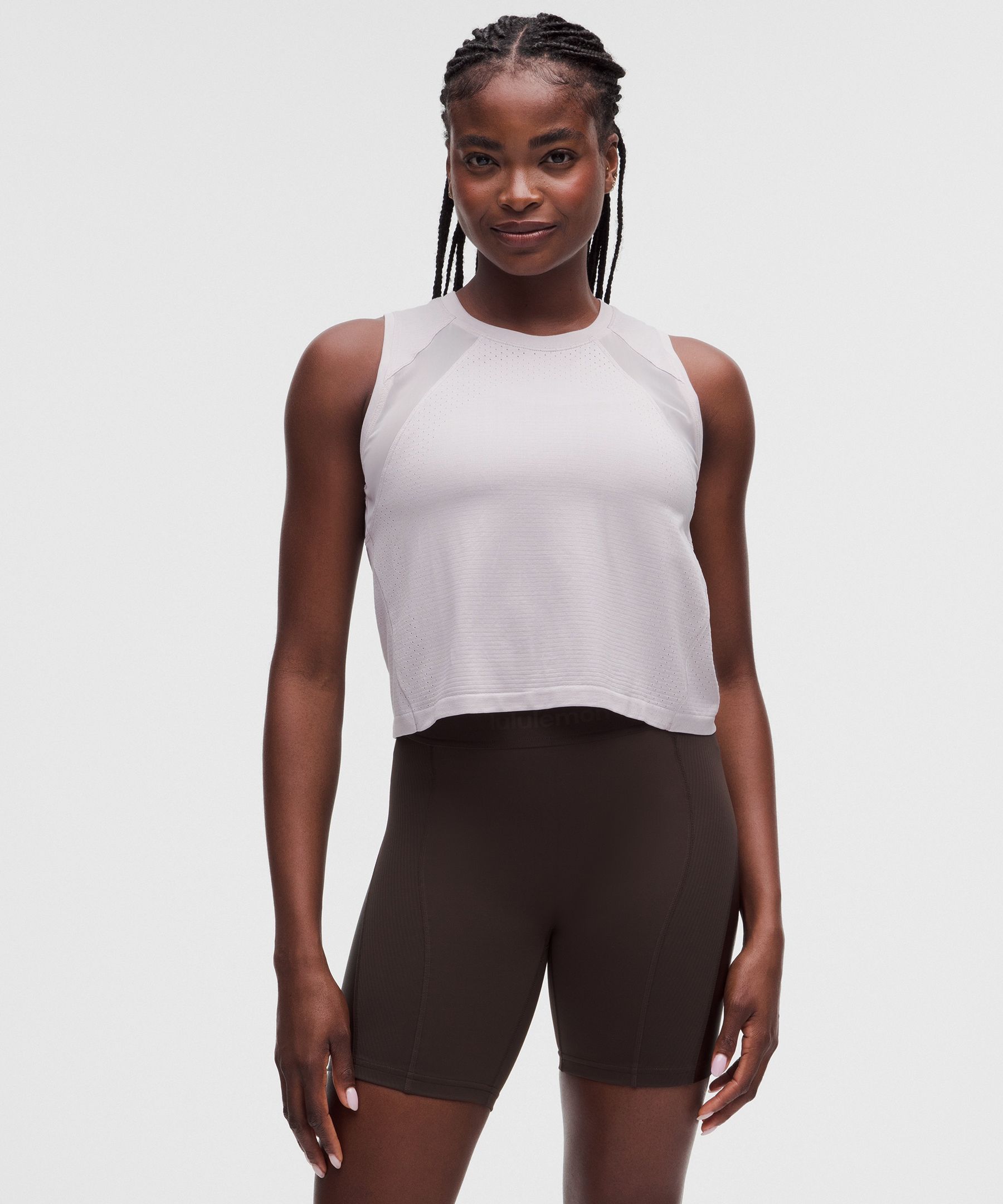 Seamless Mesh-Panelled 背心