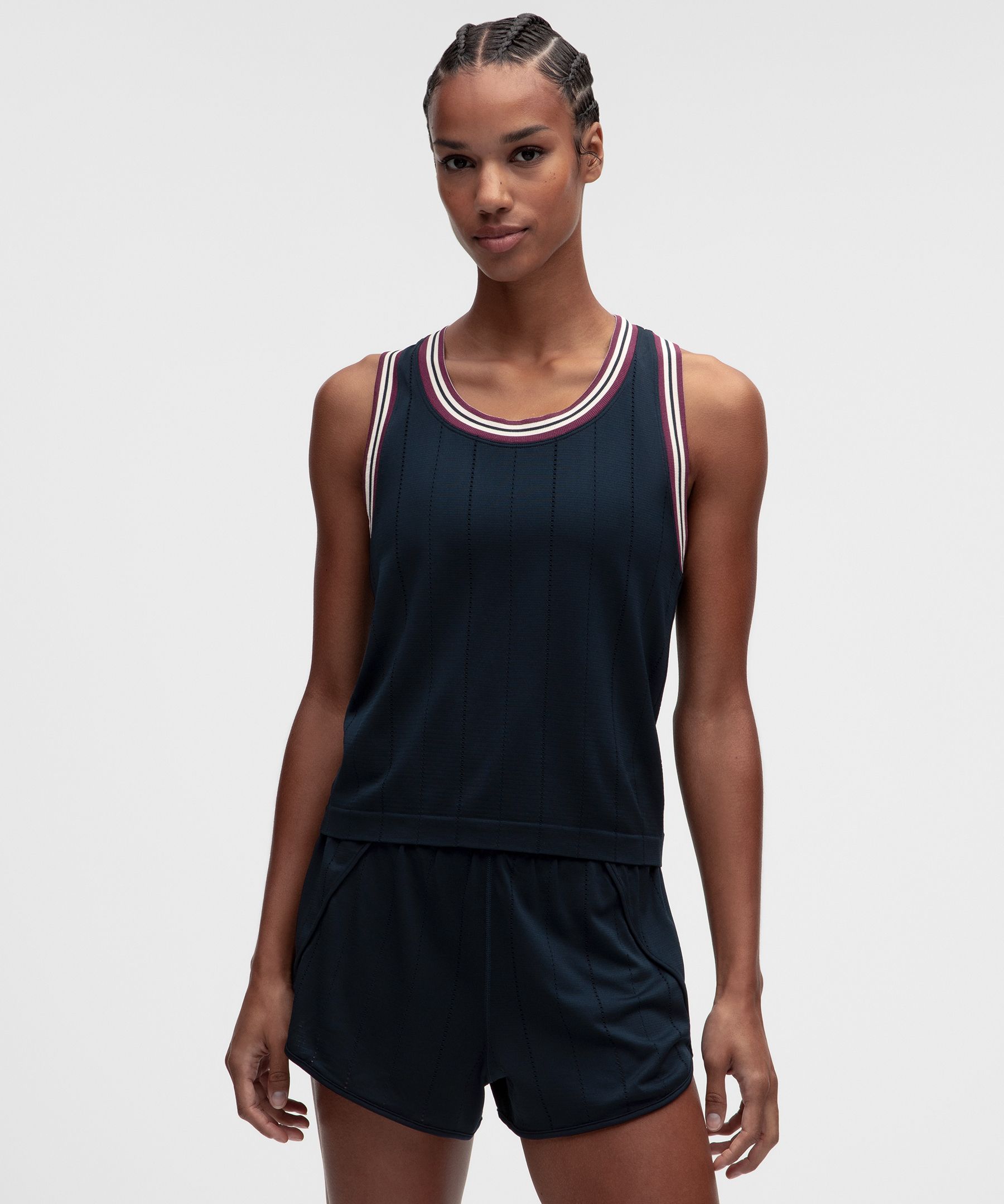 Nahtloses Tanktop mit Streifen