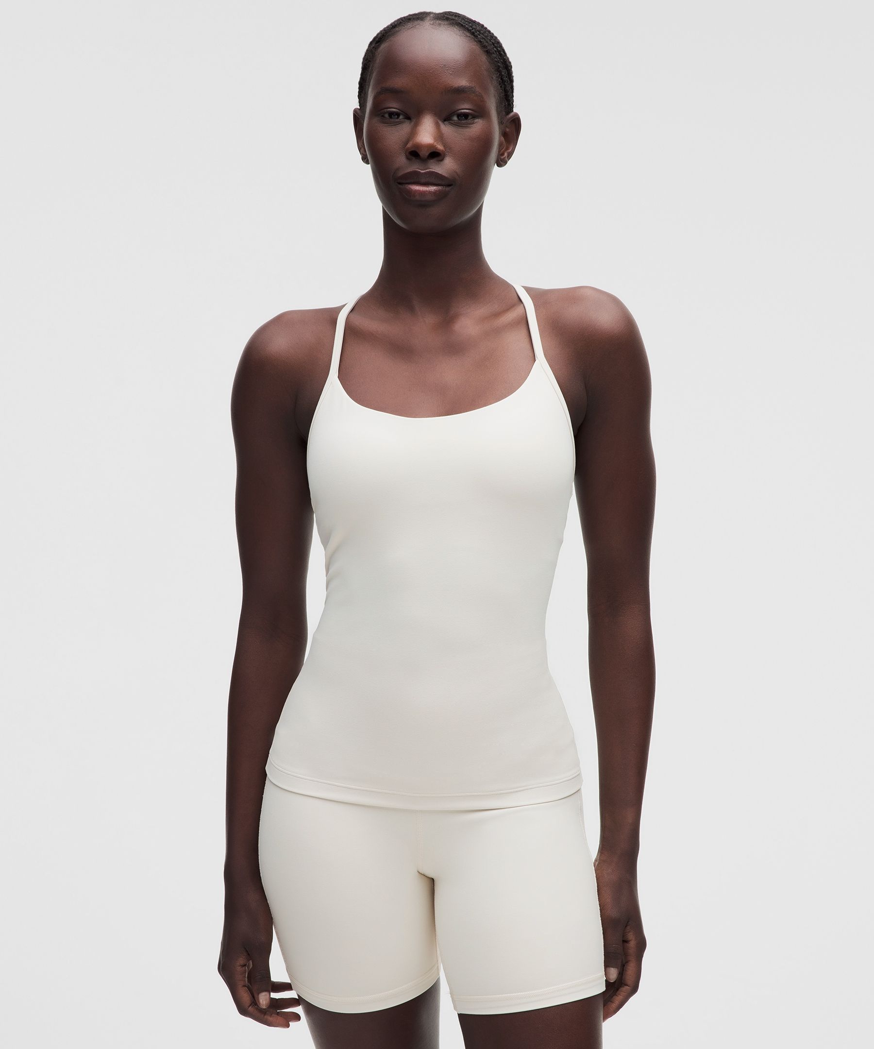 lululemon – Women’s Flow Y Tank Top Light Support, B/C Cup – Color White – Size Large