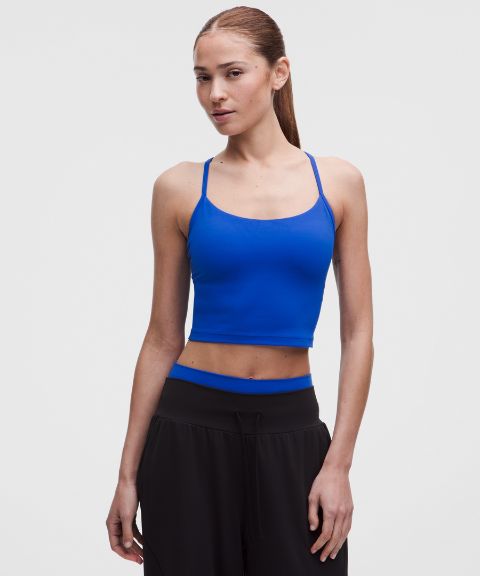 Женский укороченный топ Lululemon Flow Y с лёгкой поддержкой