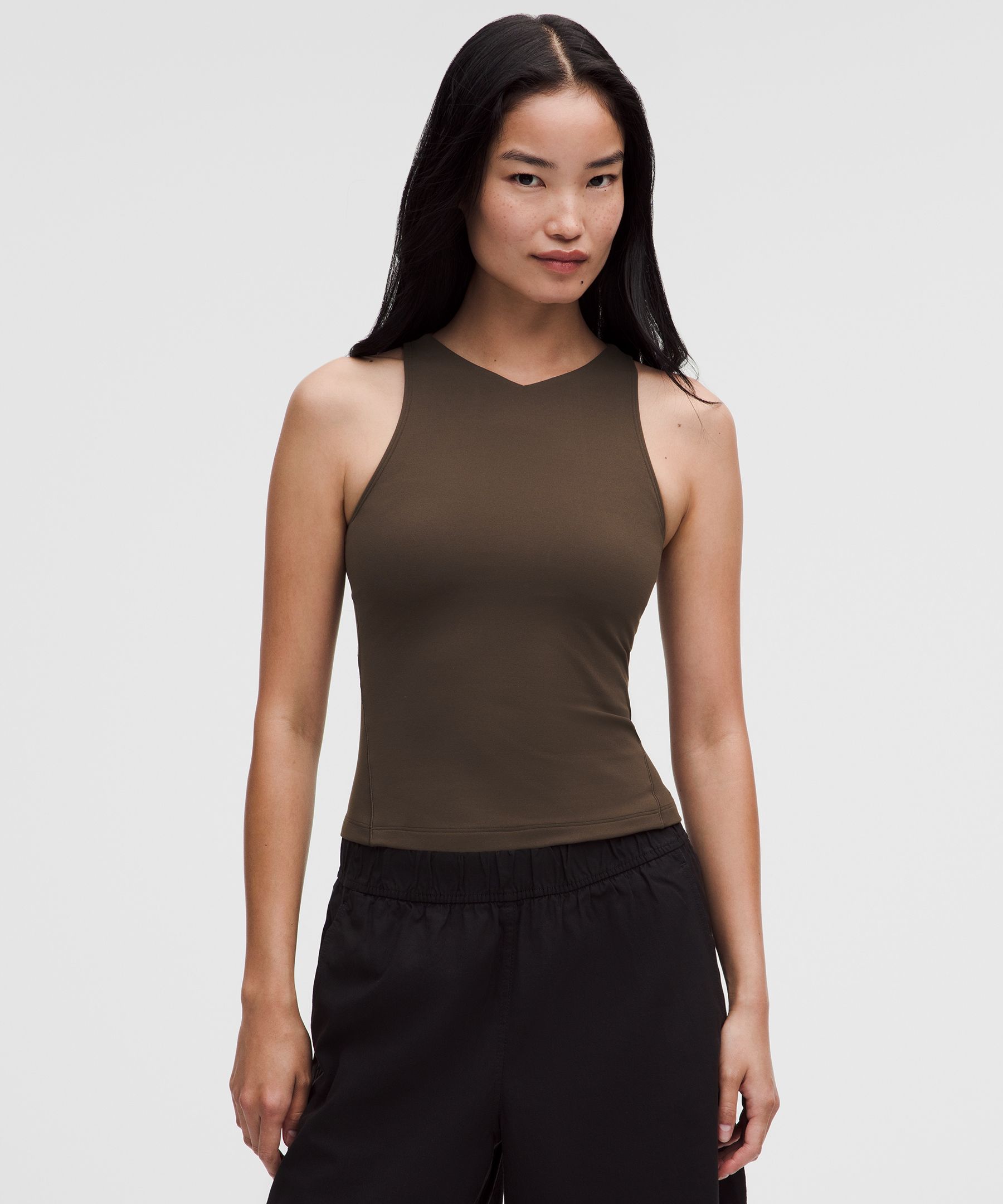 lululemon – Women’s Align Mini V-Neck Tank Top – Color Brown – Size 4