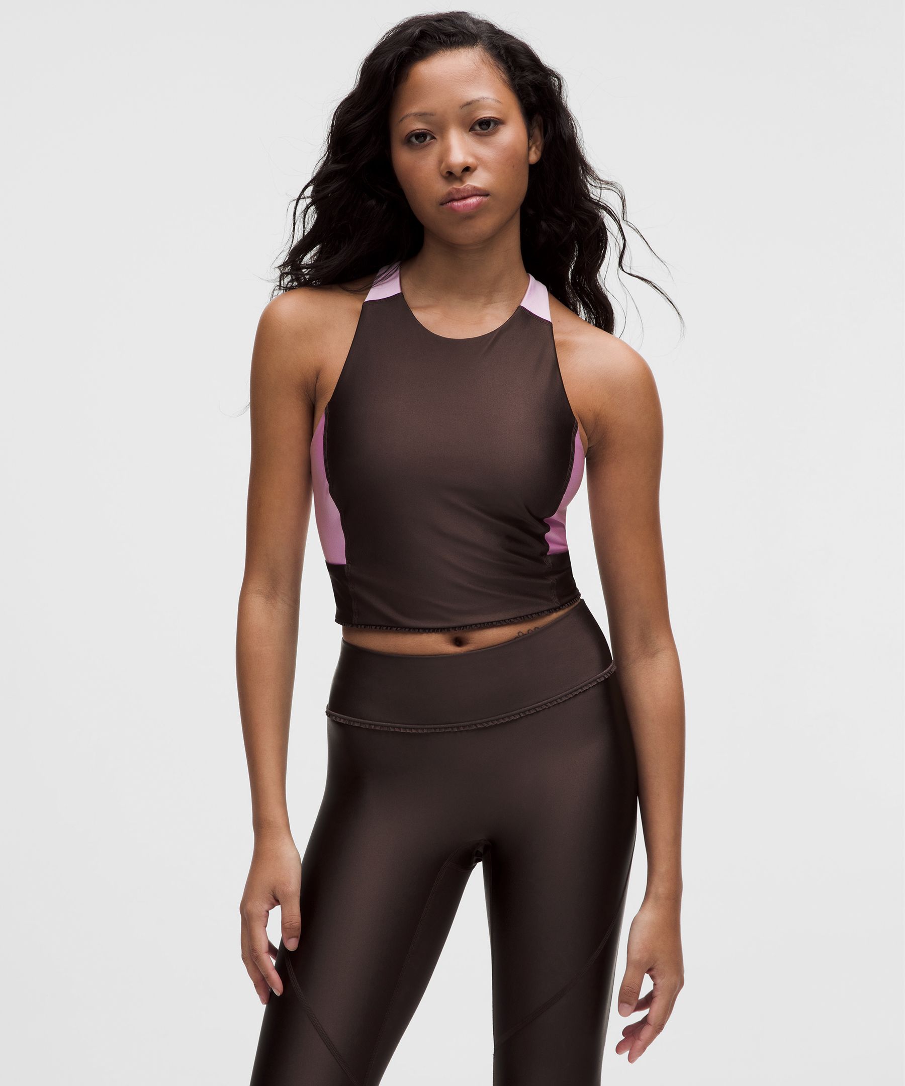 GANNI x lululemon Ruffle-Trim Cropped Tank Top
