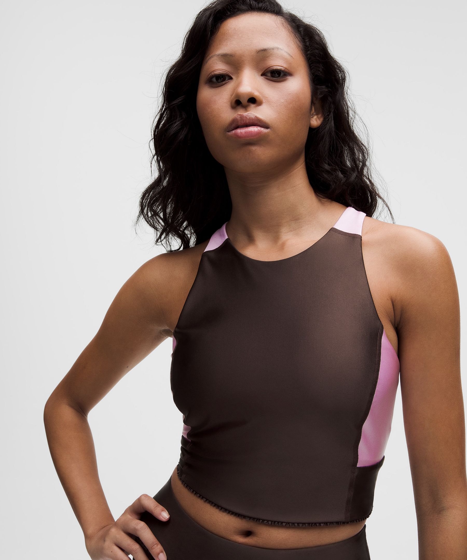 GANNI x lululemon ラッフルトリム クロップタンクトップ
