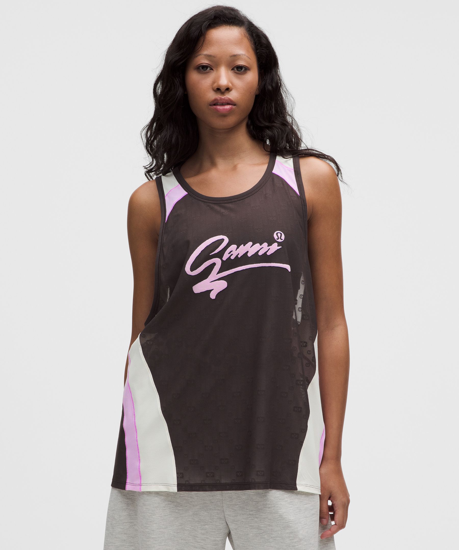 GANNI x lululemon ジャカードメッシュ タンクトップ