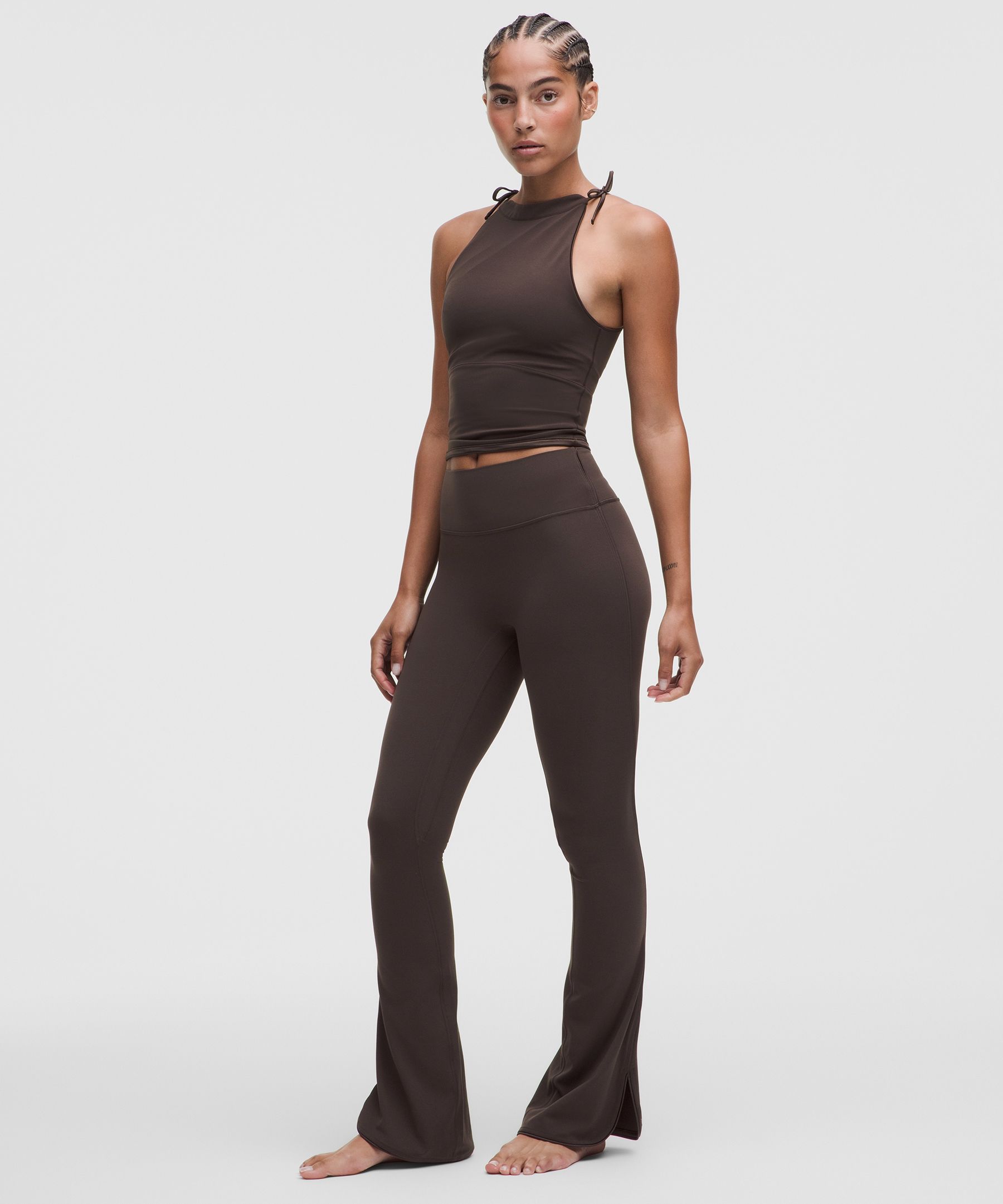 Nulu Satiny-Trim Tie Detail Tank Top *Light Support, B/C Cup