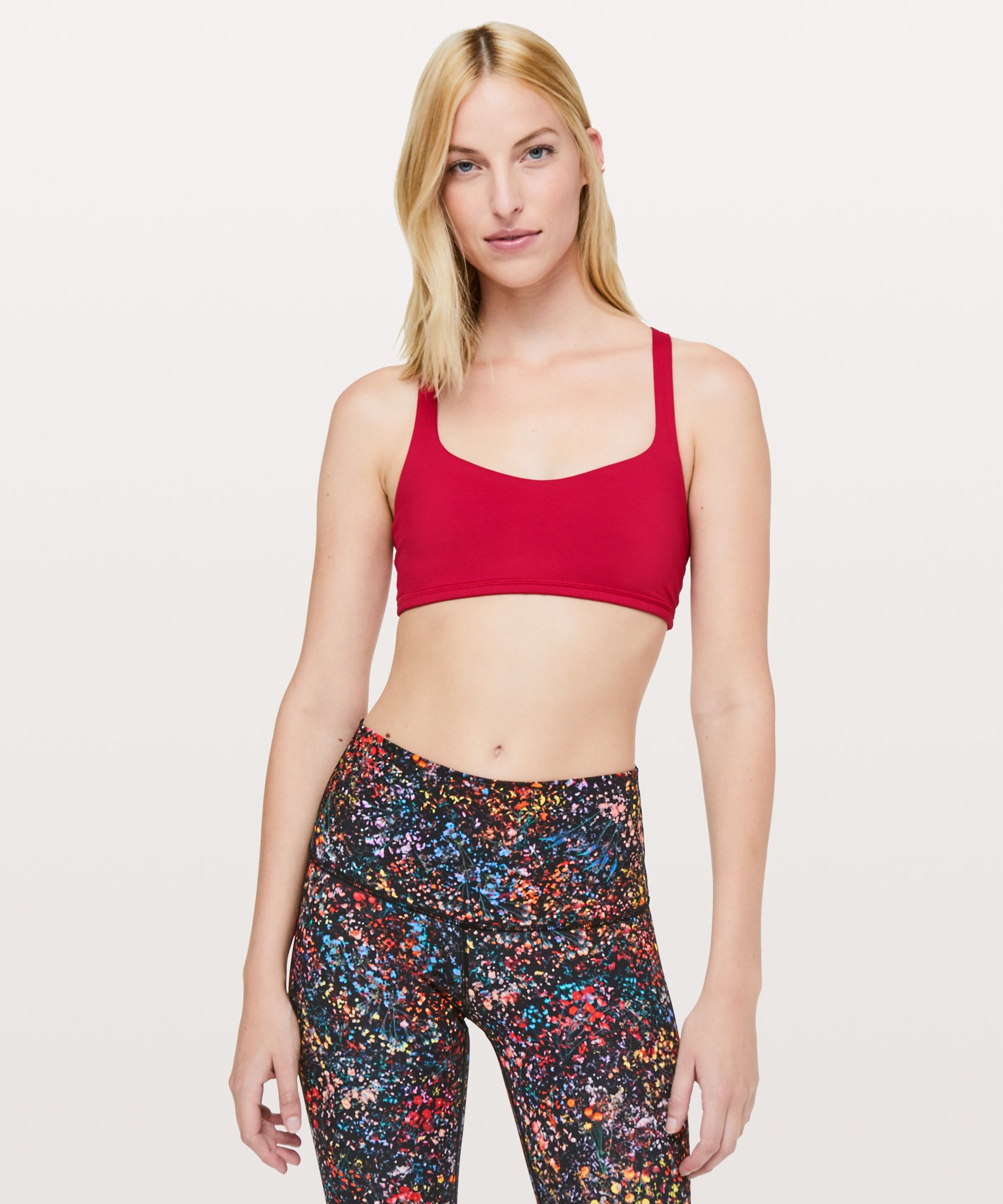 Lululemon Free To Be Bra*light Support, A/b Cup Online Only In Red