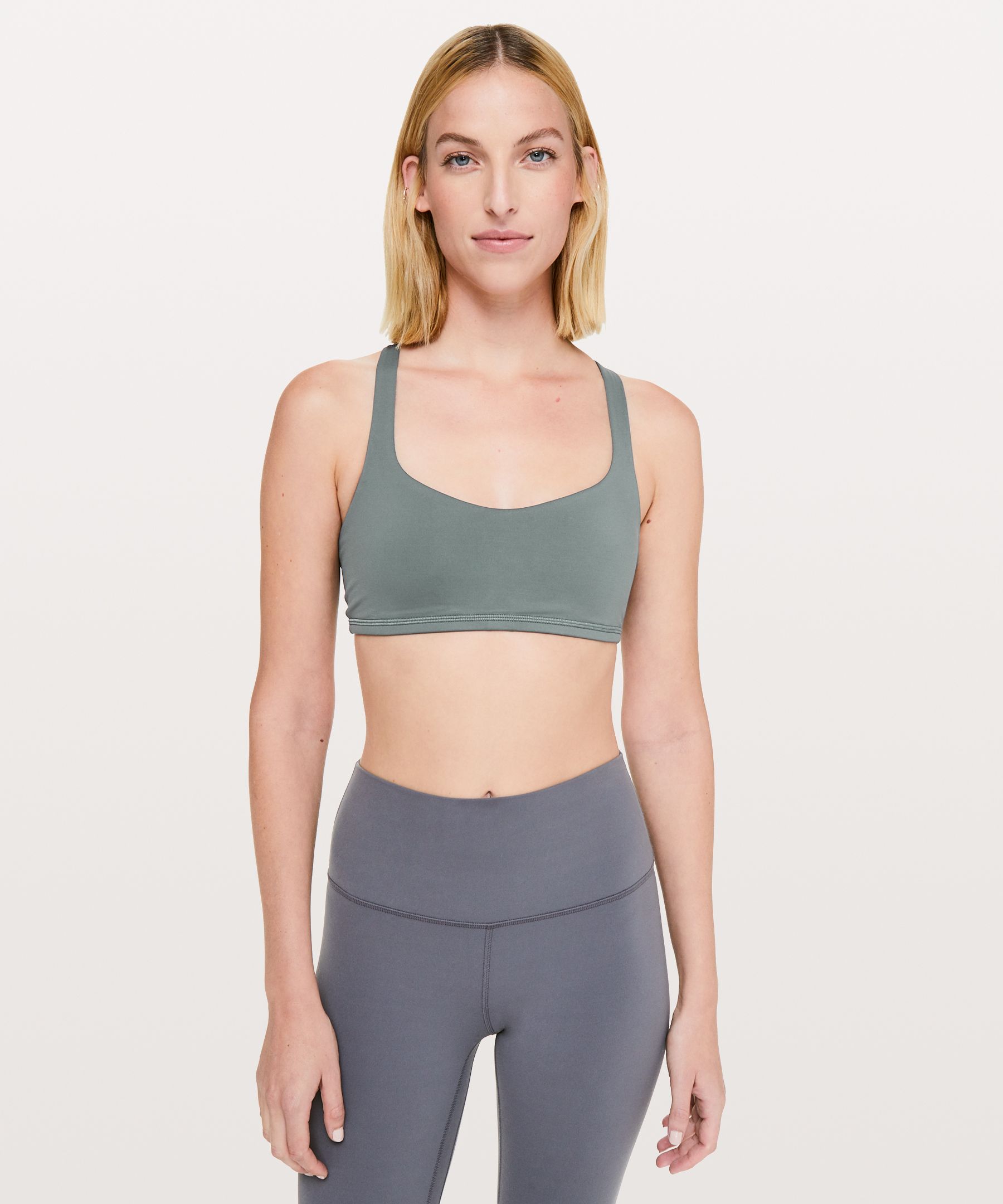 Lululemon Free To Be Bra Light Support, A/b Cup In Sea Steel