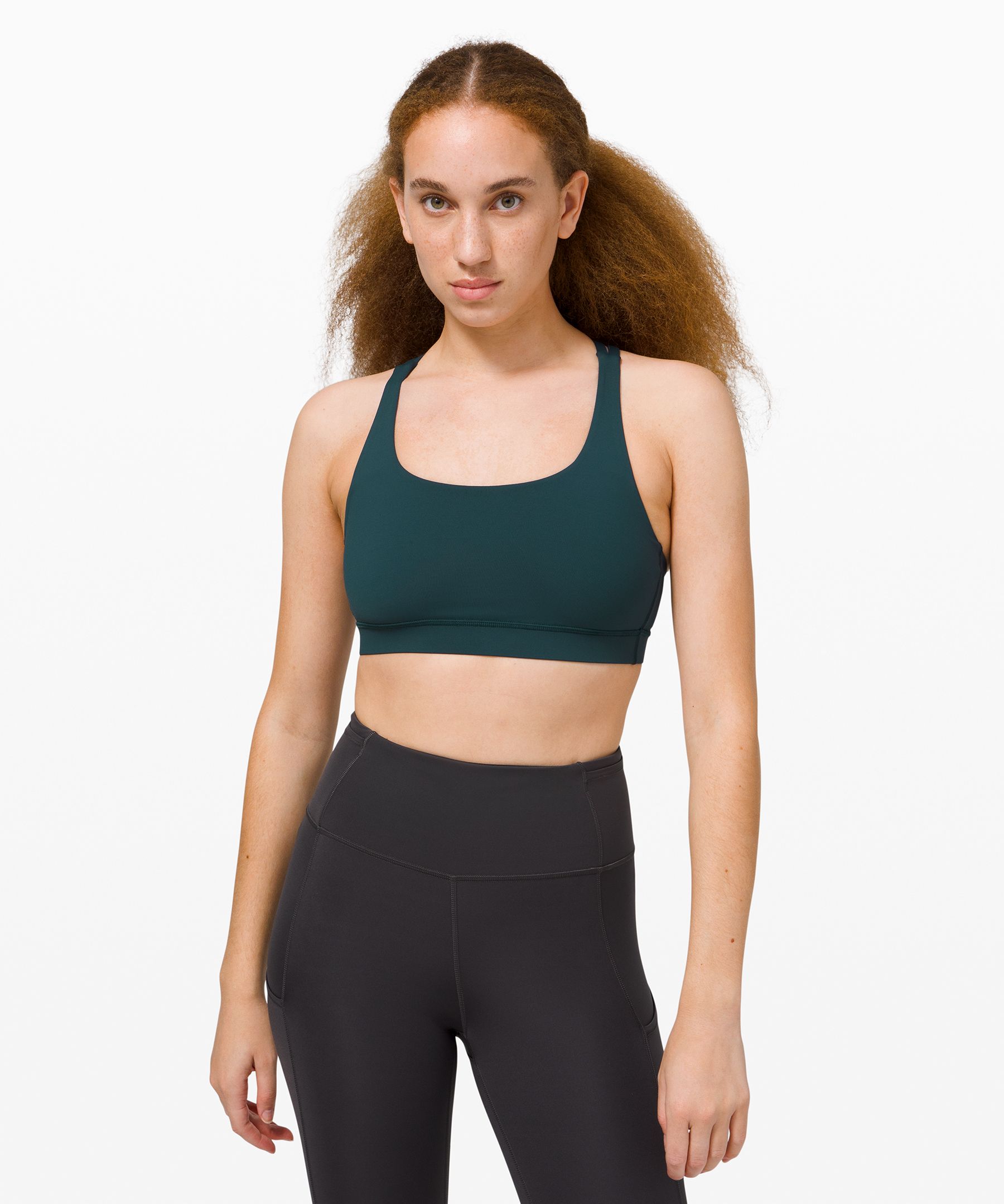 Lululemon Energy Bra *medium Support, B-d Cup In Green