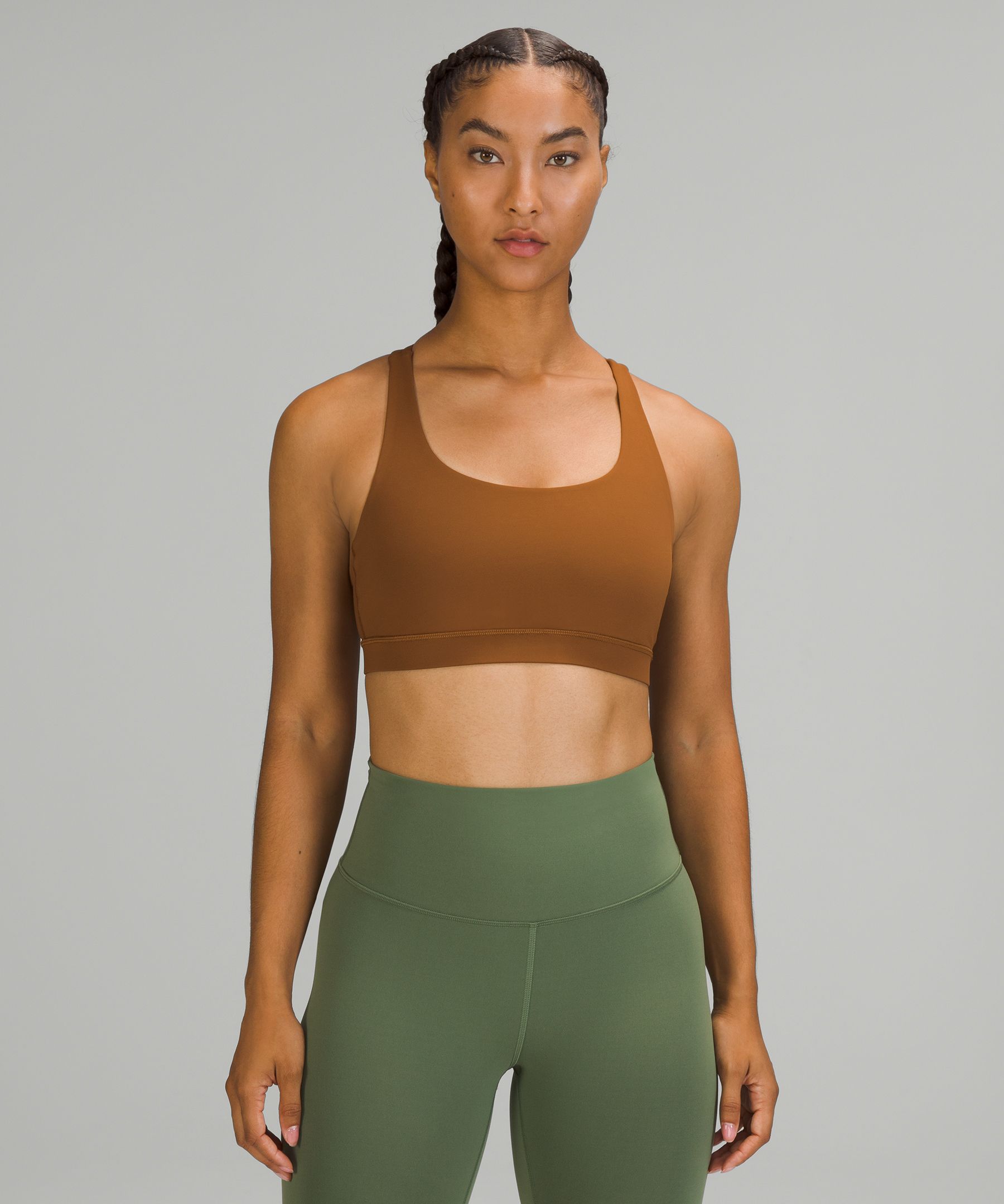 Lululemon Energy Bra Incognito Camo Multi Gator Green Size 4 - $31