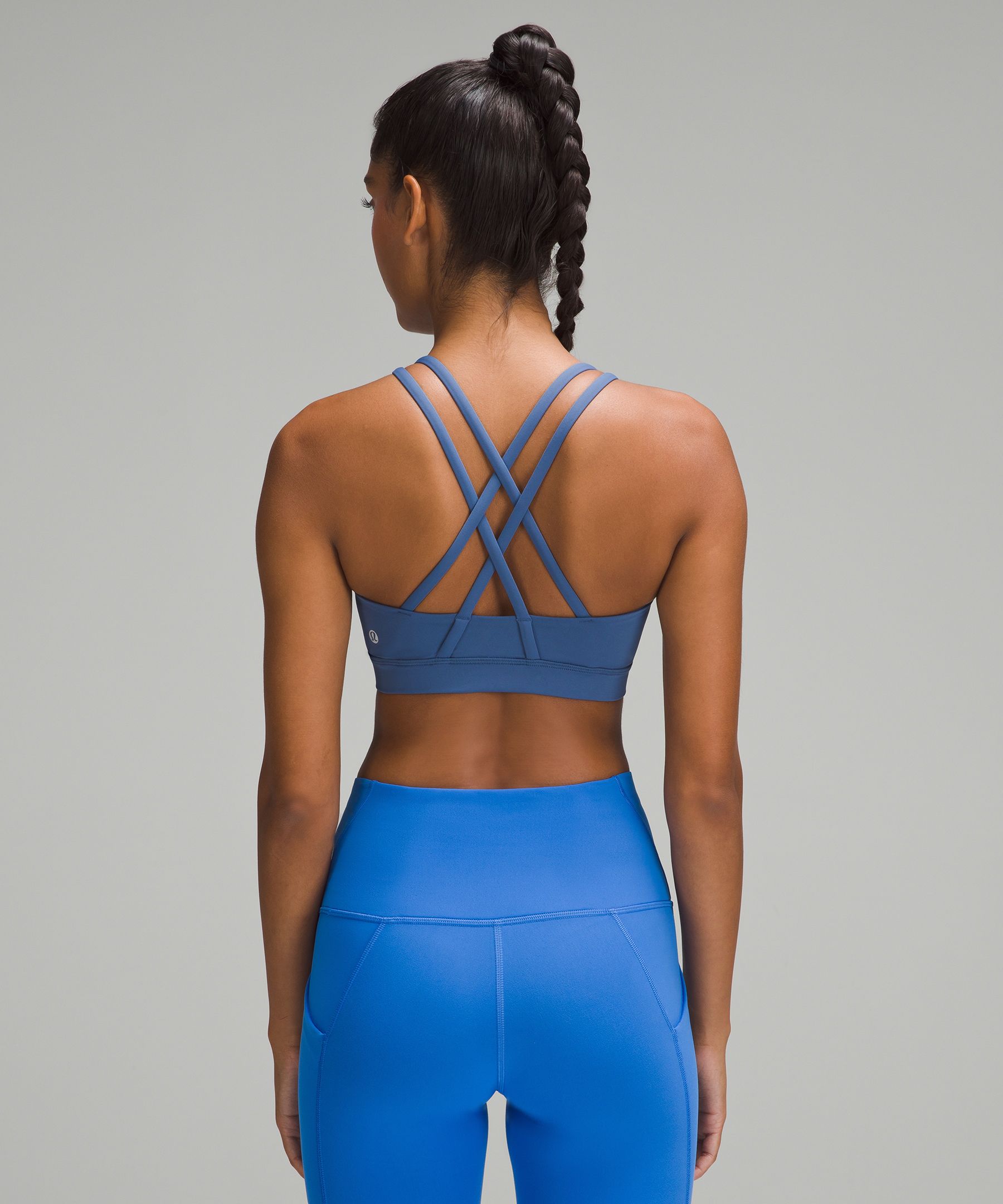 Introducing our Metallic Blue Sports Bra and Staple. This set is