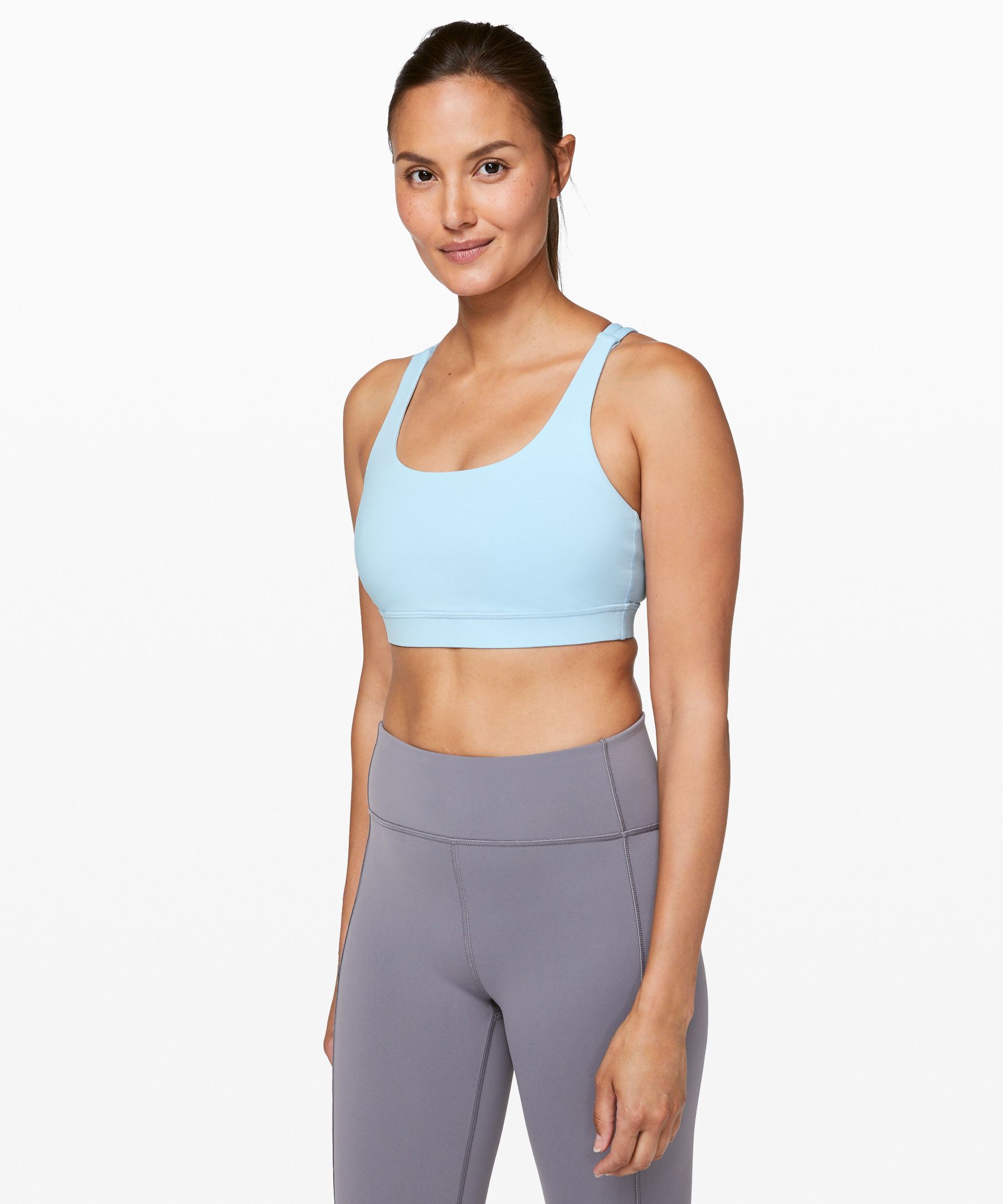 lululemon Energy Bra *Medium Support, B–D Cups, Electric Turquoise