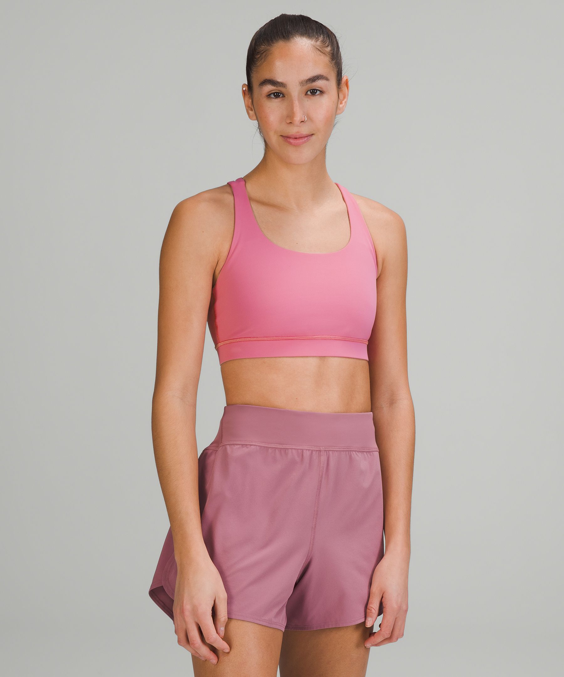 Lululemon Energy Bra Medium Support, B-d Cups In Pink