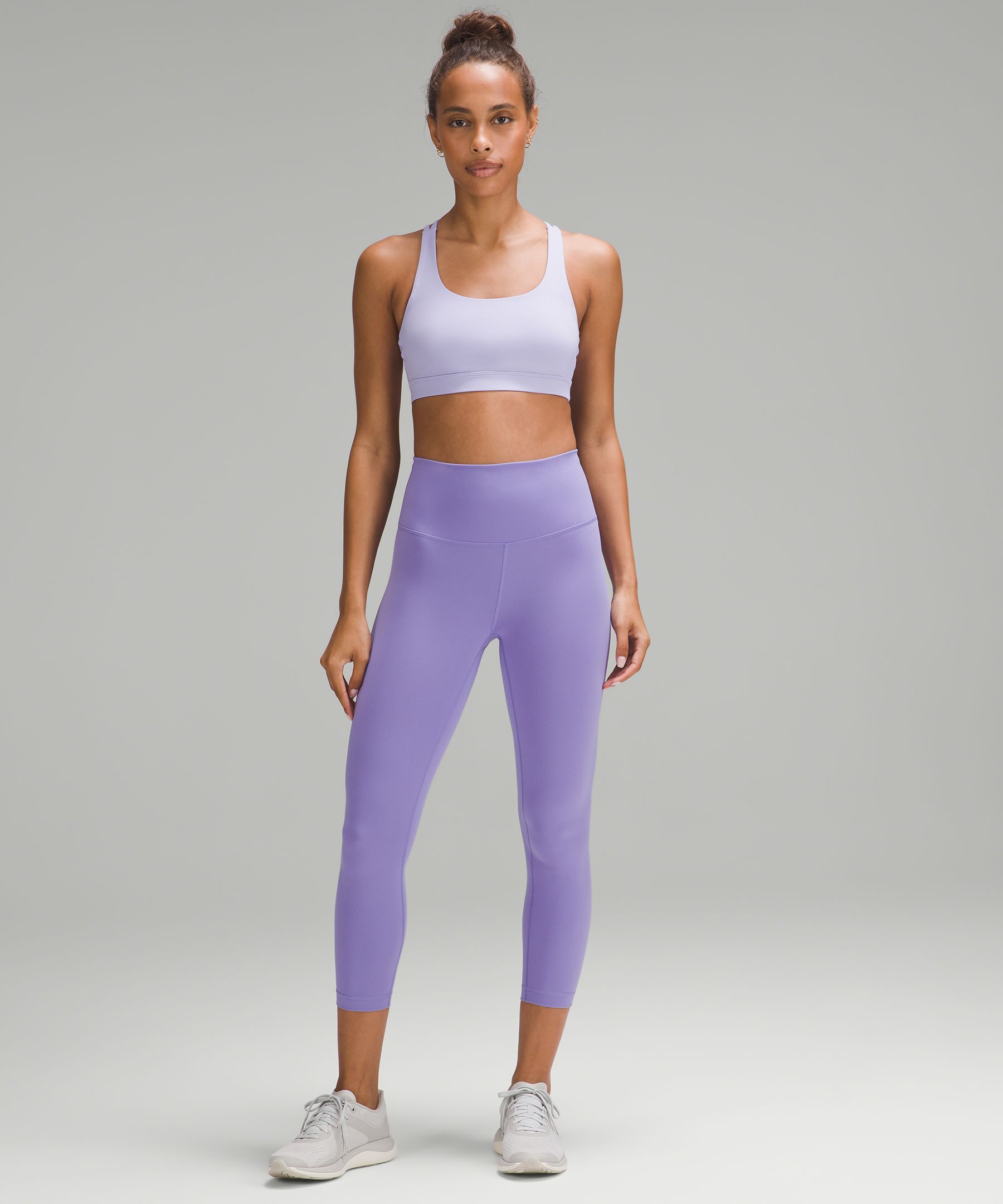 Lululemon Energy Bra Medium Support, B–D Cups **purple/gray Size 6**