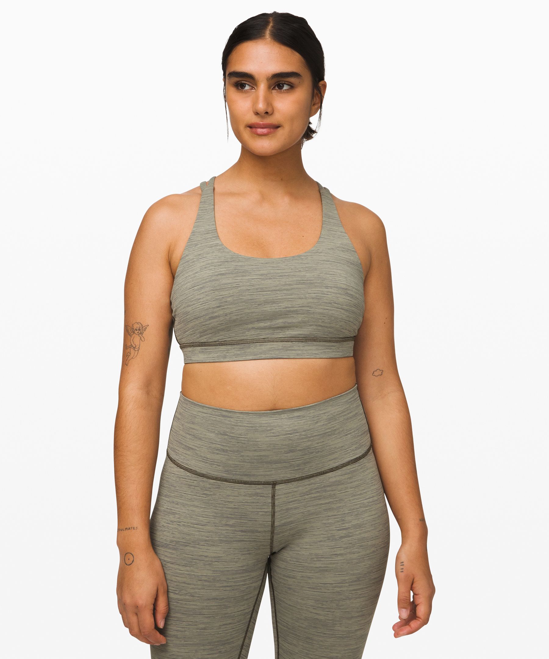 lululemon Women's Energy Sports Bra, Ombre Speckle Stop Jacquard