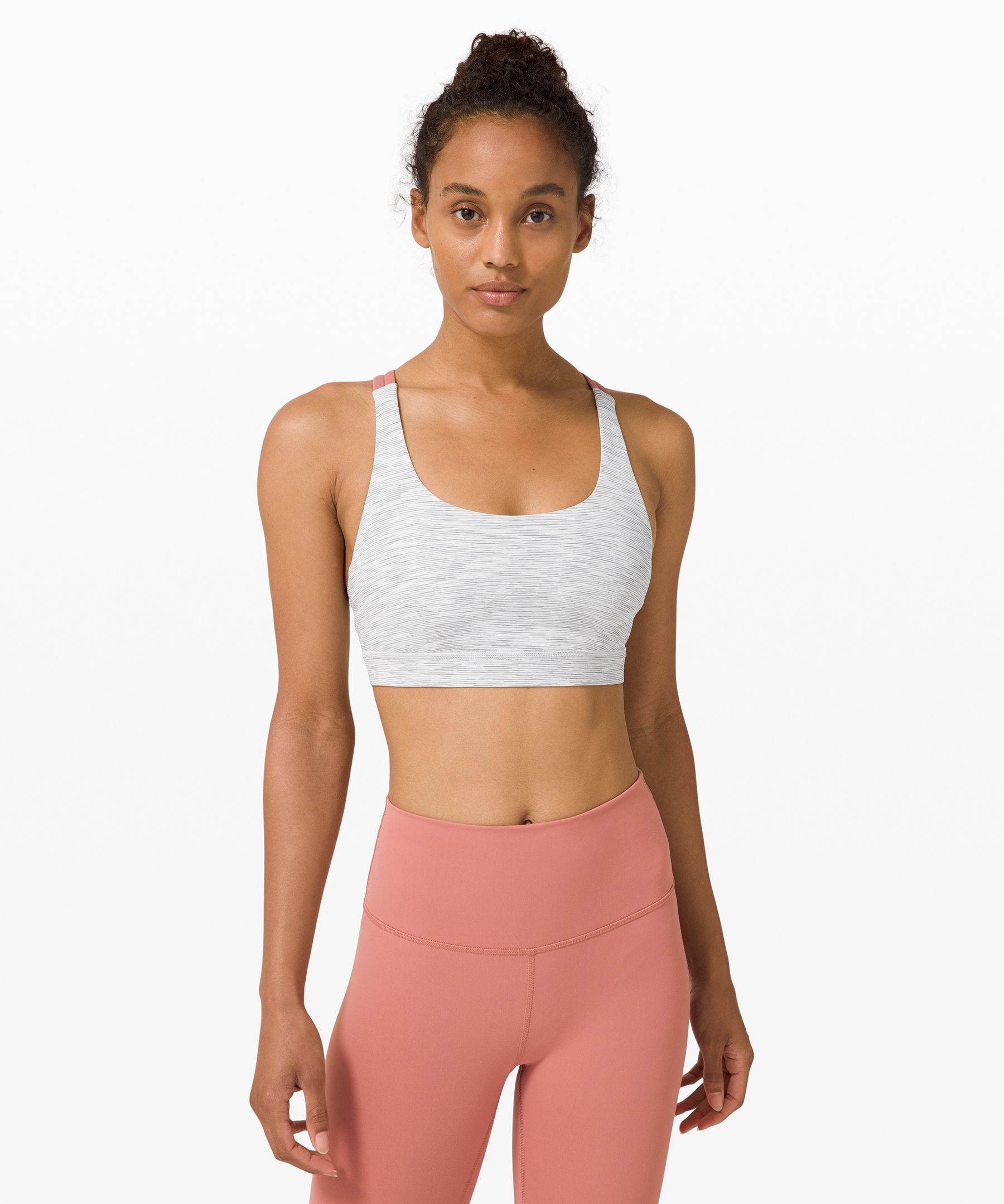 Lululemon Energy Bra*medium Support, B–d Cup In White