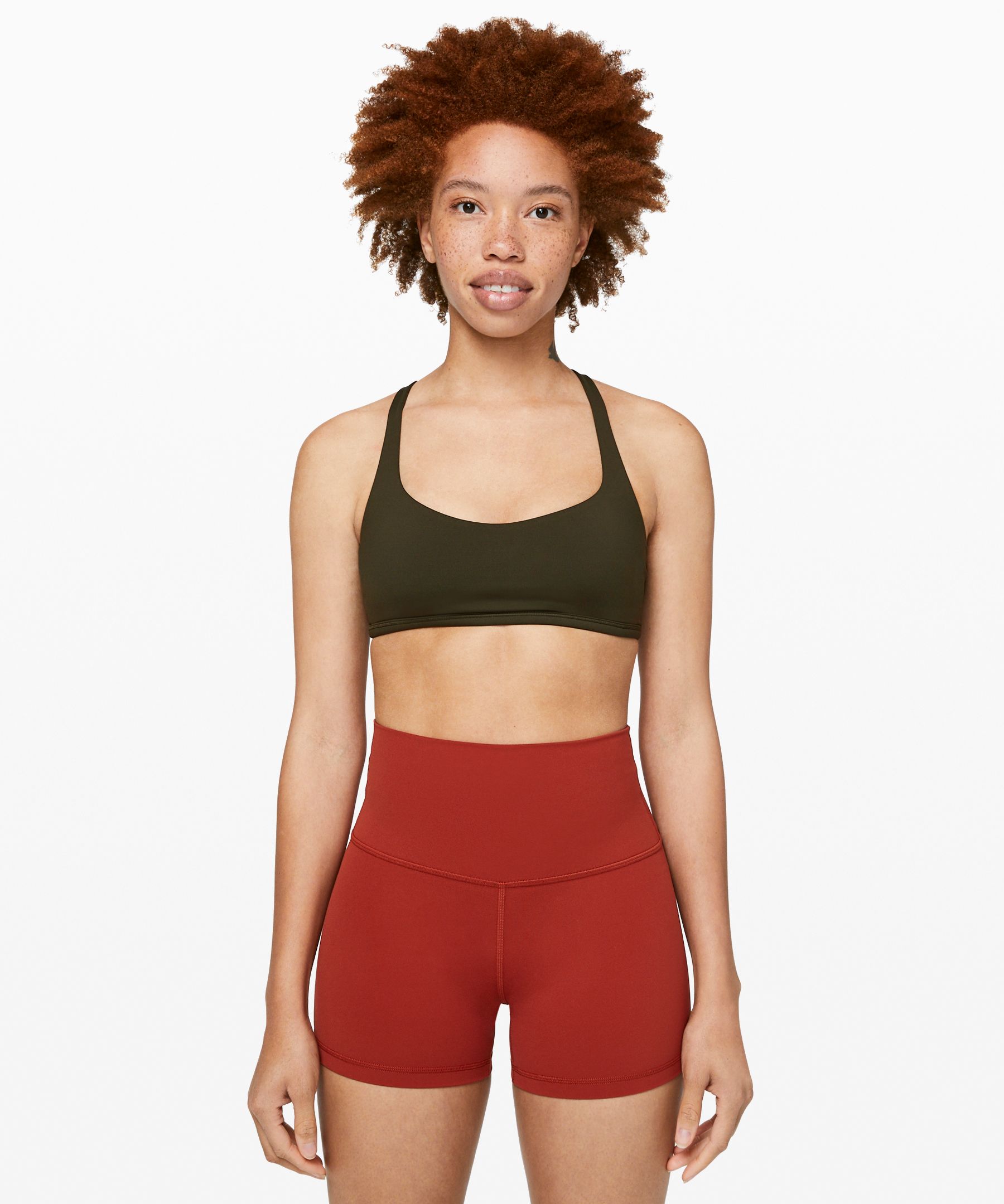 Lululemon Free To Be Bra (wild) In Dark Olive