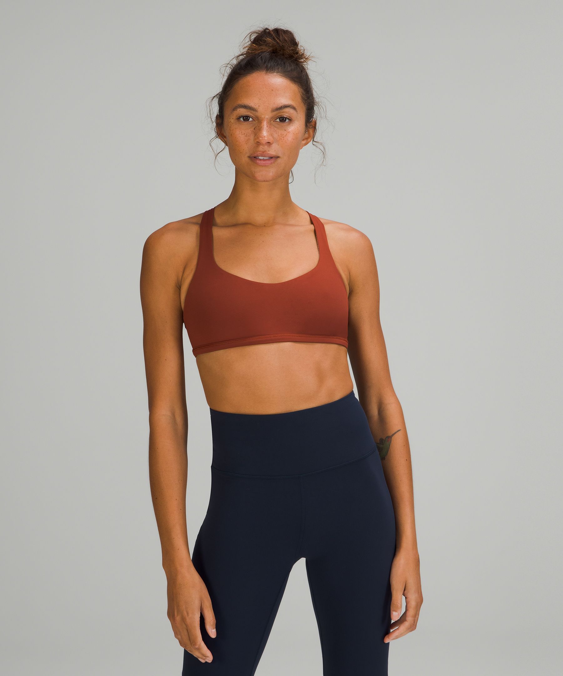 Lululemon Wild Light Support, A/b Cup In Brown