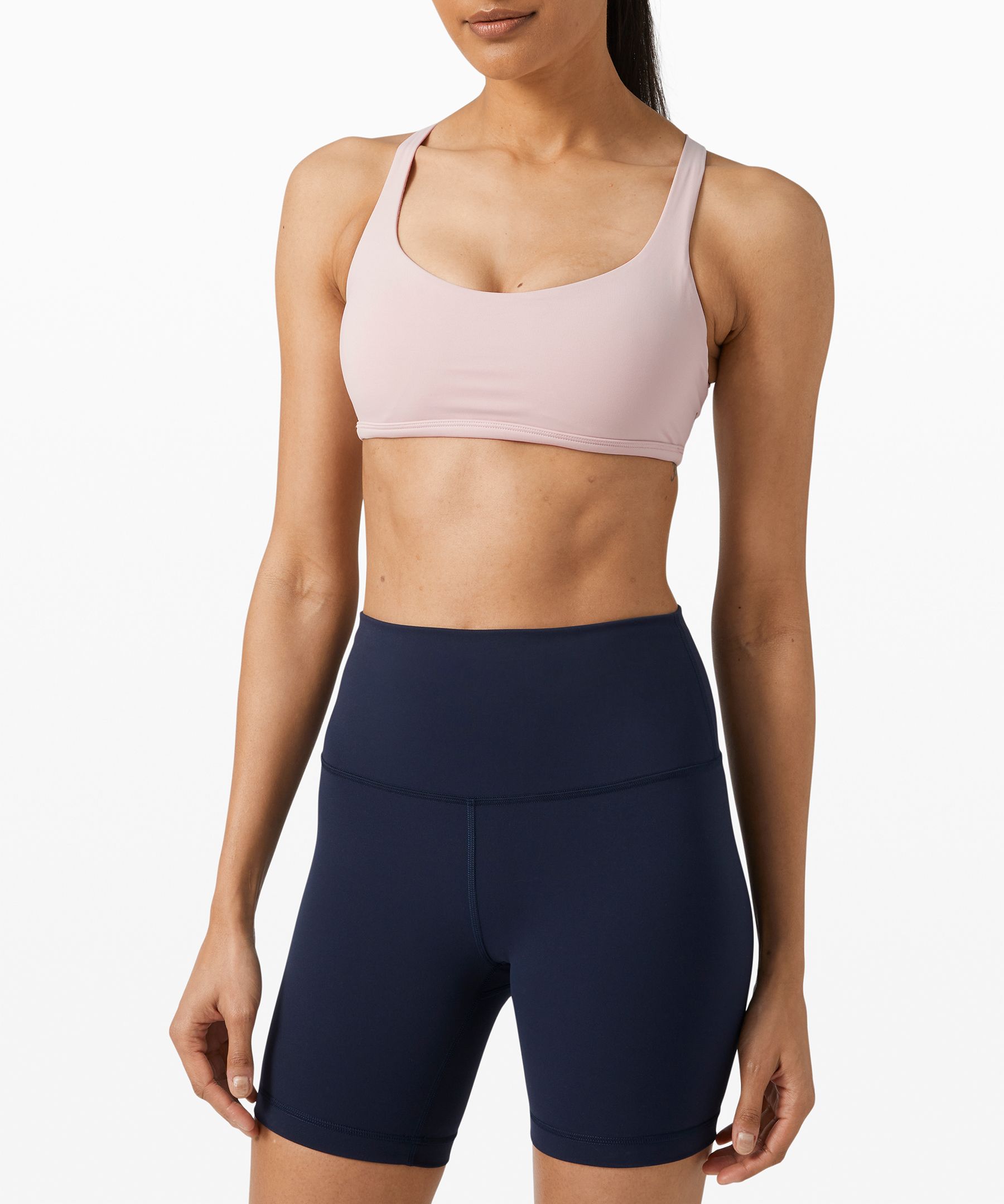 Lululemon Free To Be Bra Wild*light Support, A/b Cup In Pink