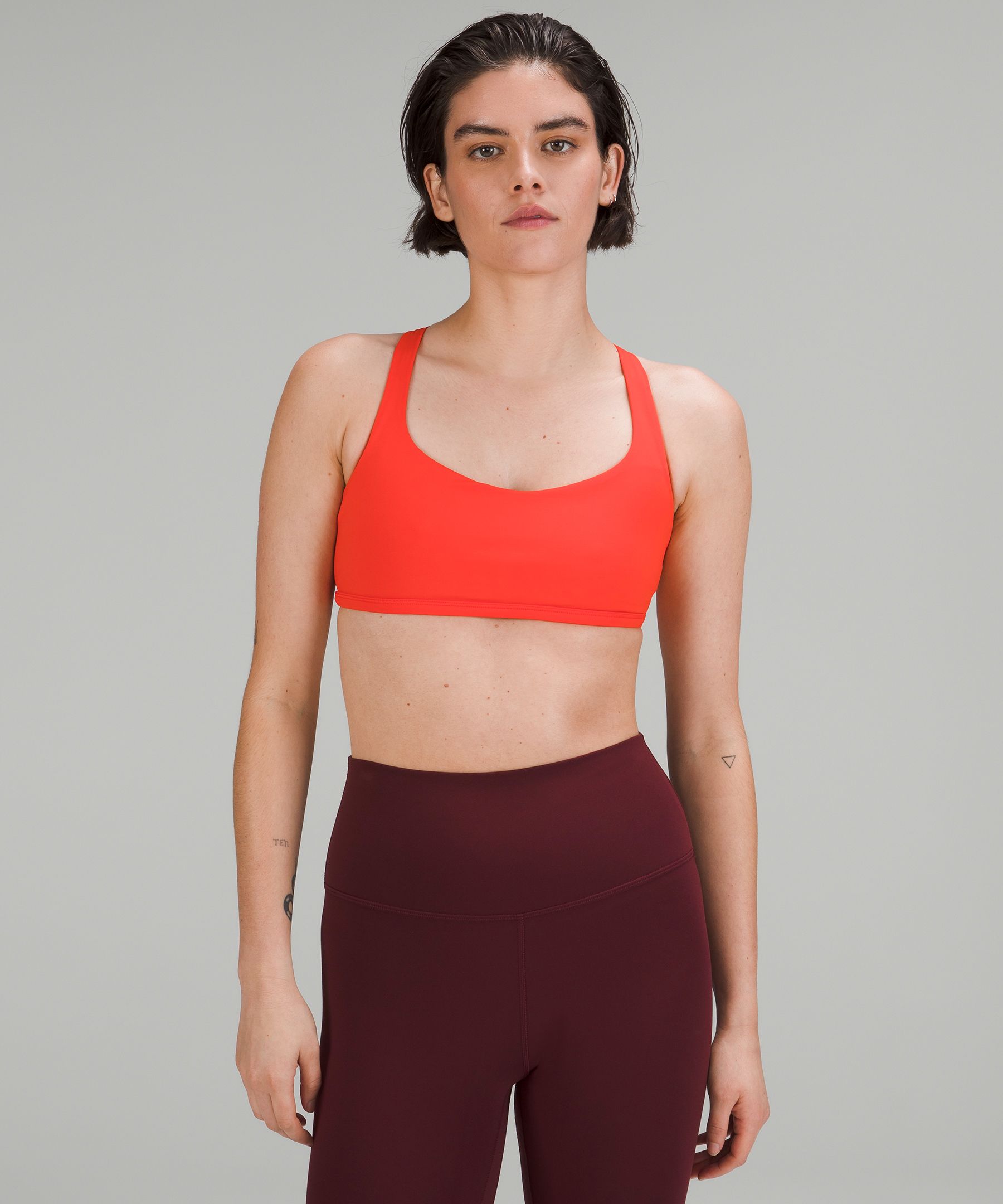 Lululemon Free to Be Bra Wild Long Line Pink Size 6 - $59 (52% Off Retail)  - From Marissa