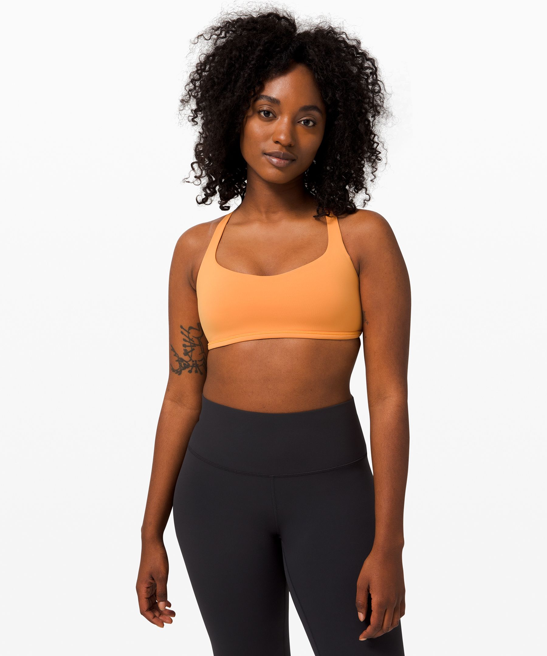 Lululemon Free To Be Bra Wild *light Support, A/b Cup In Orange