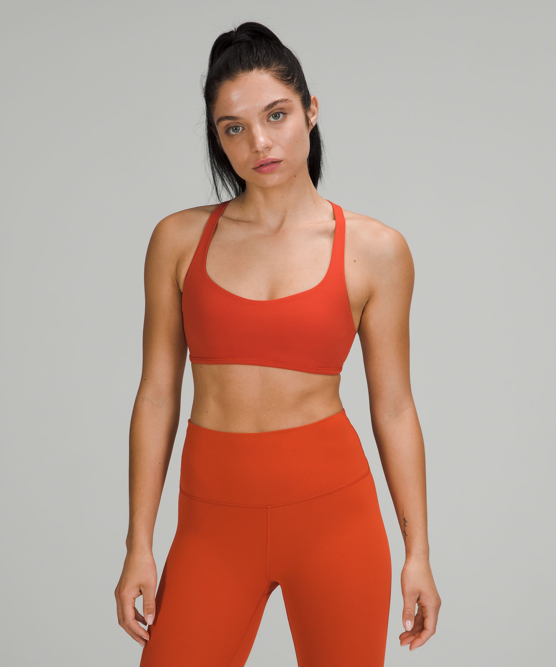 Lululemon Wild Light Support, A/b Cup In Canyon Orange