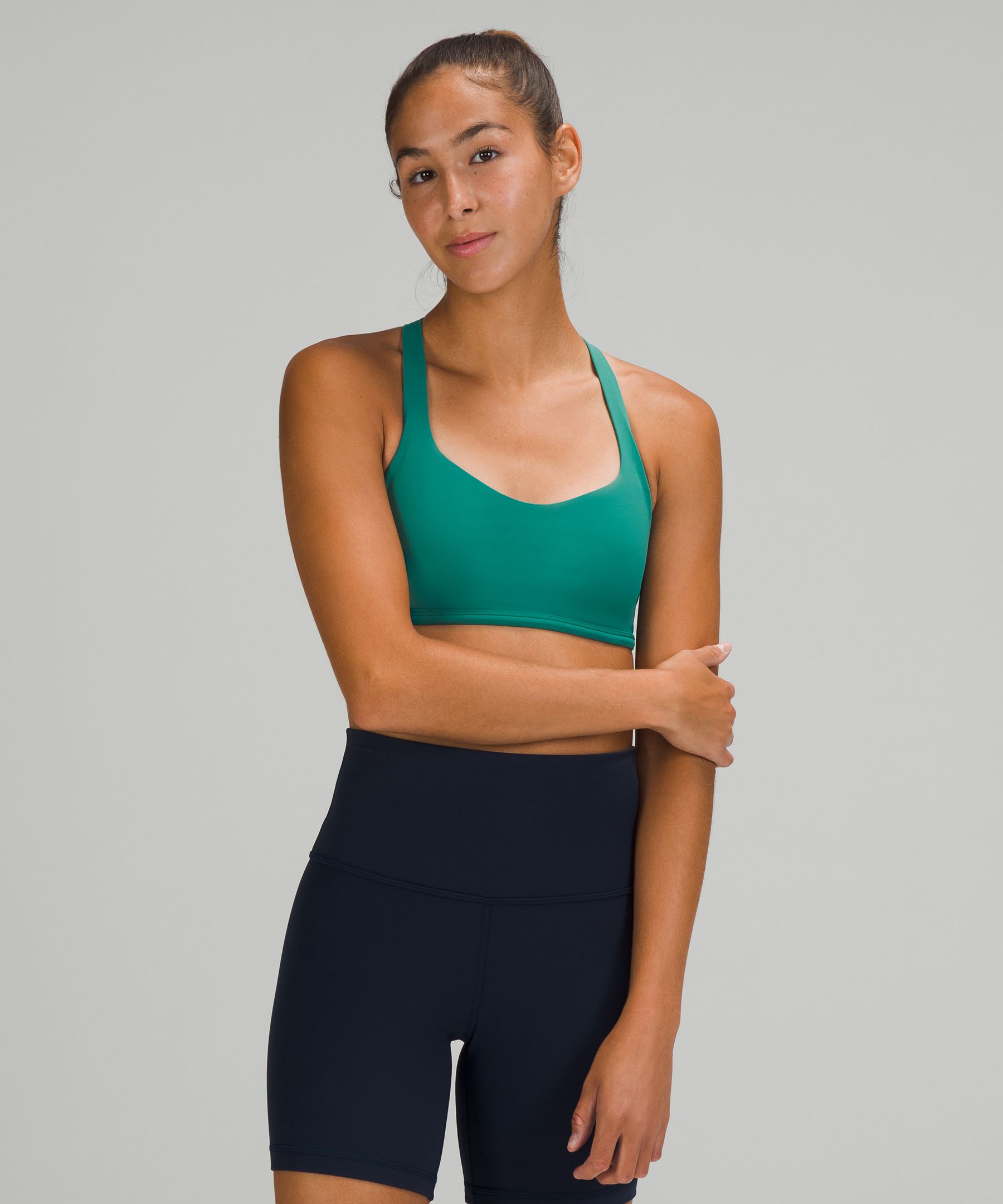 Lululemon Wild Light Support, A/b Cup In Teal Lagoon