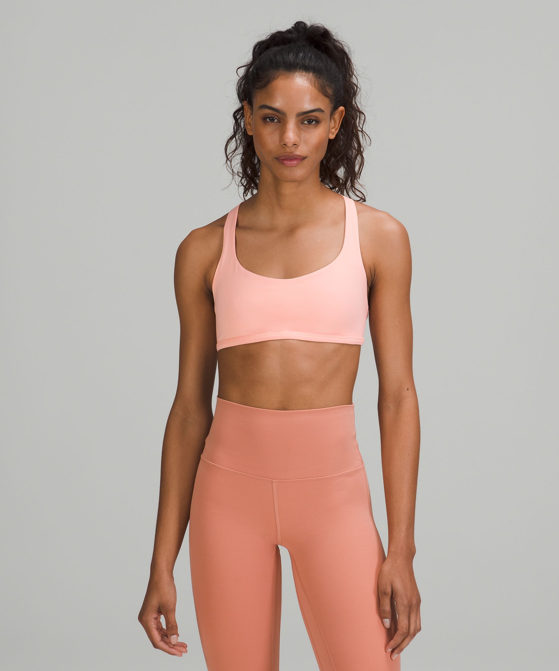 Lululemon Wild Light Support, A/b Cup In Dew Pink