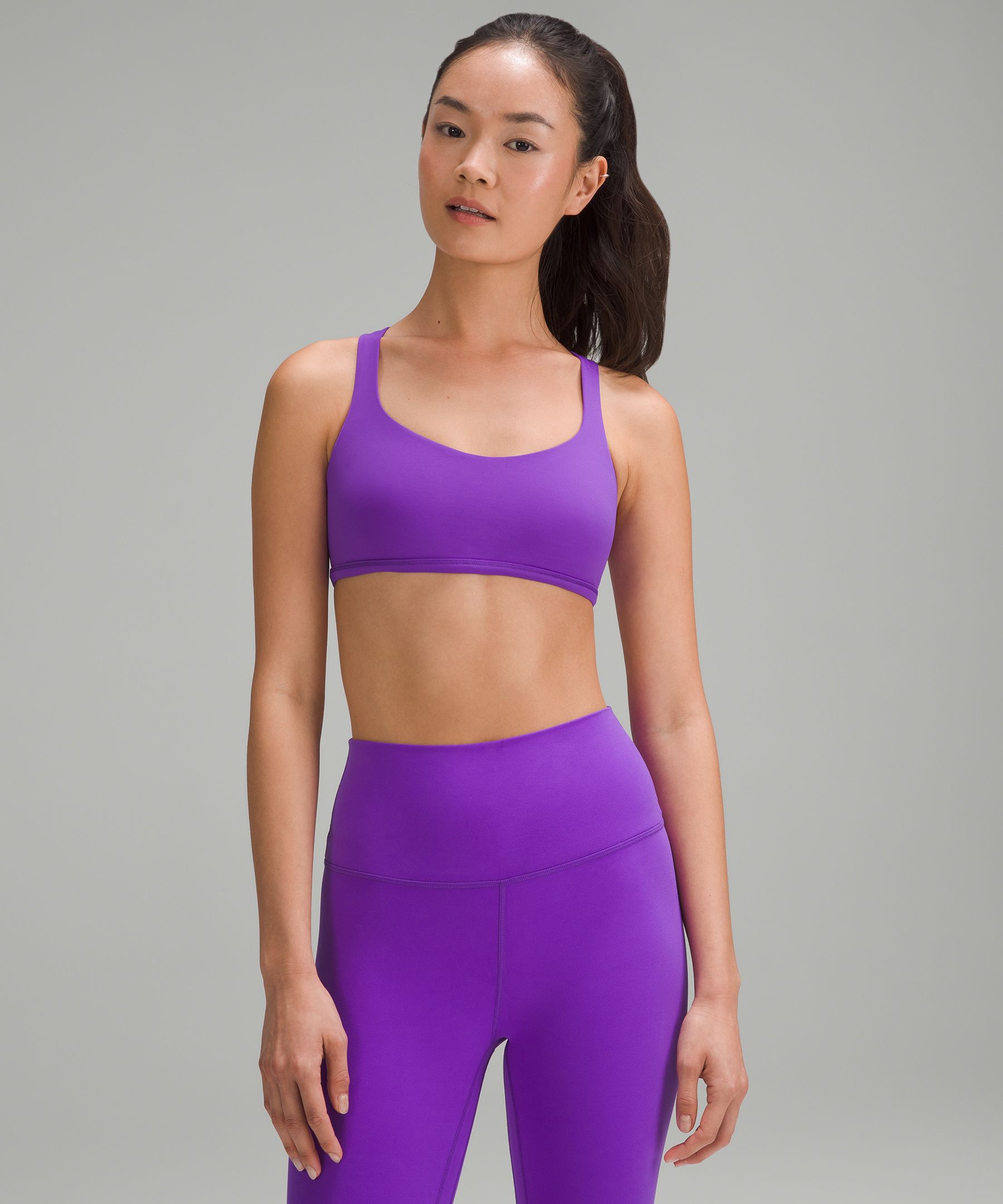 FREE] Purple Energized Sports Bra, Women's Fashion, Activewear on