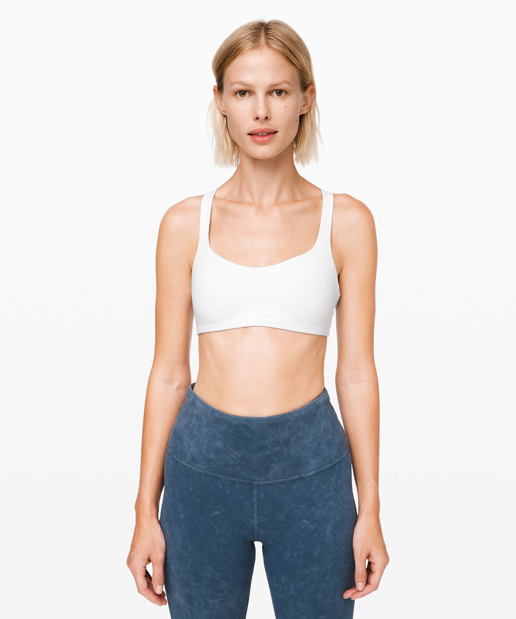 Lululemon Free To Be Bra*light Support, A/b Cup Online Only In White