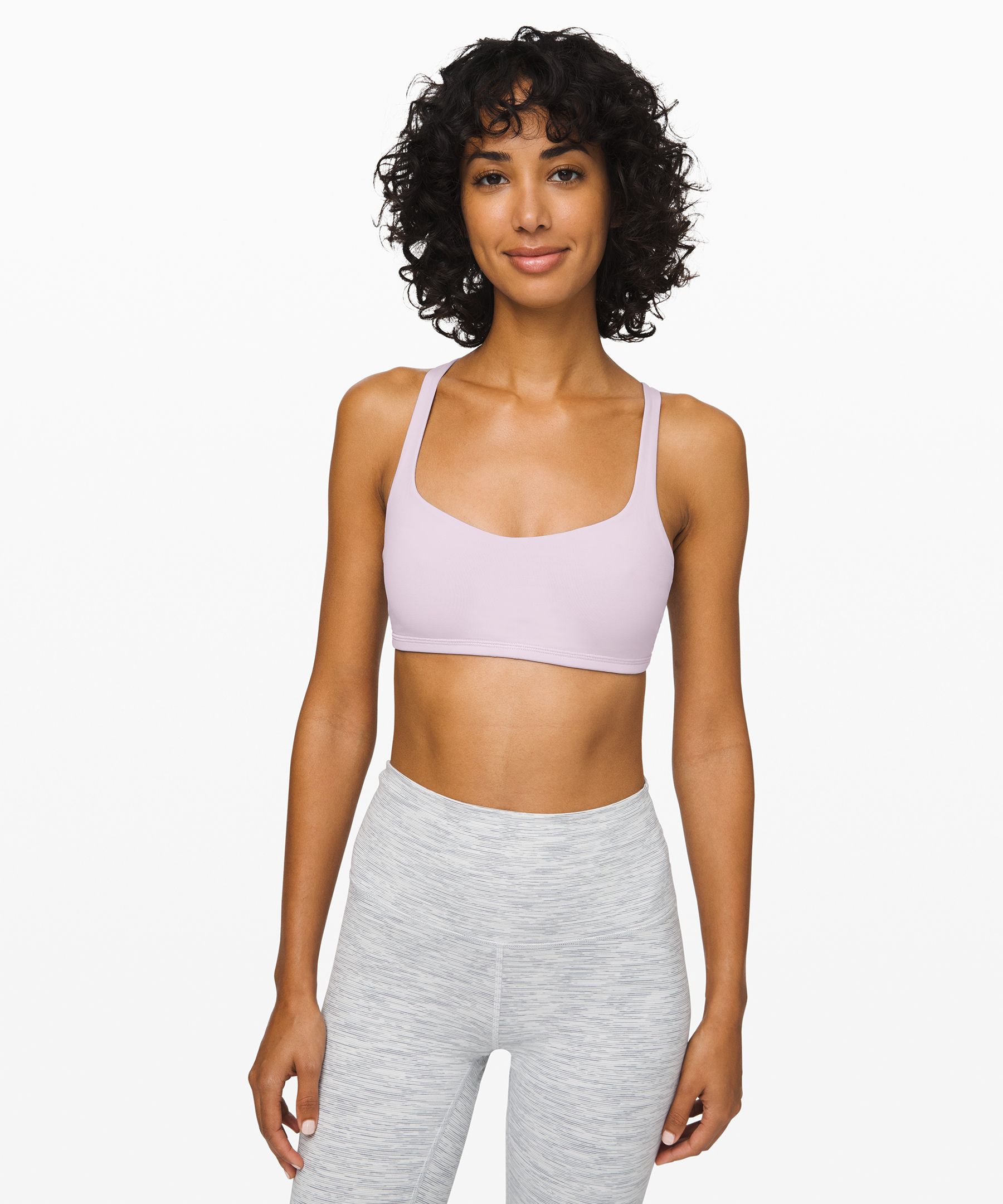 Lululemon Free To Be Bra*light Support, A/b Cup (online Only) In Silver Lilac