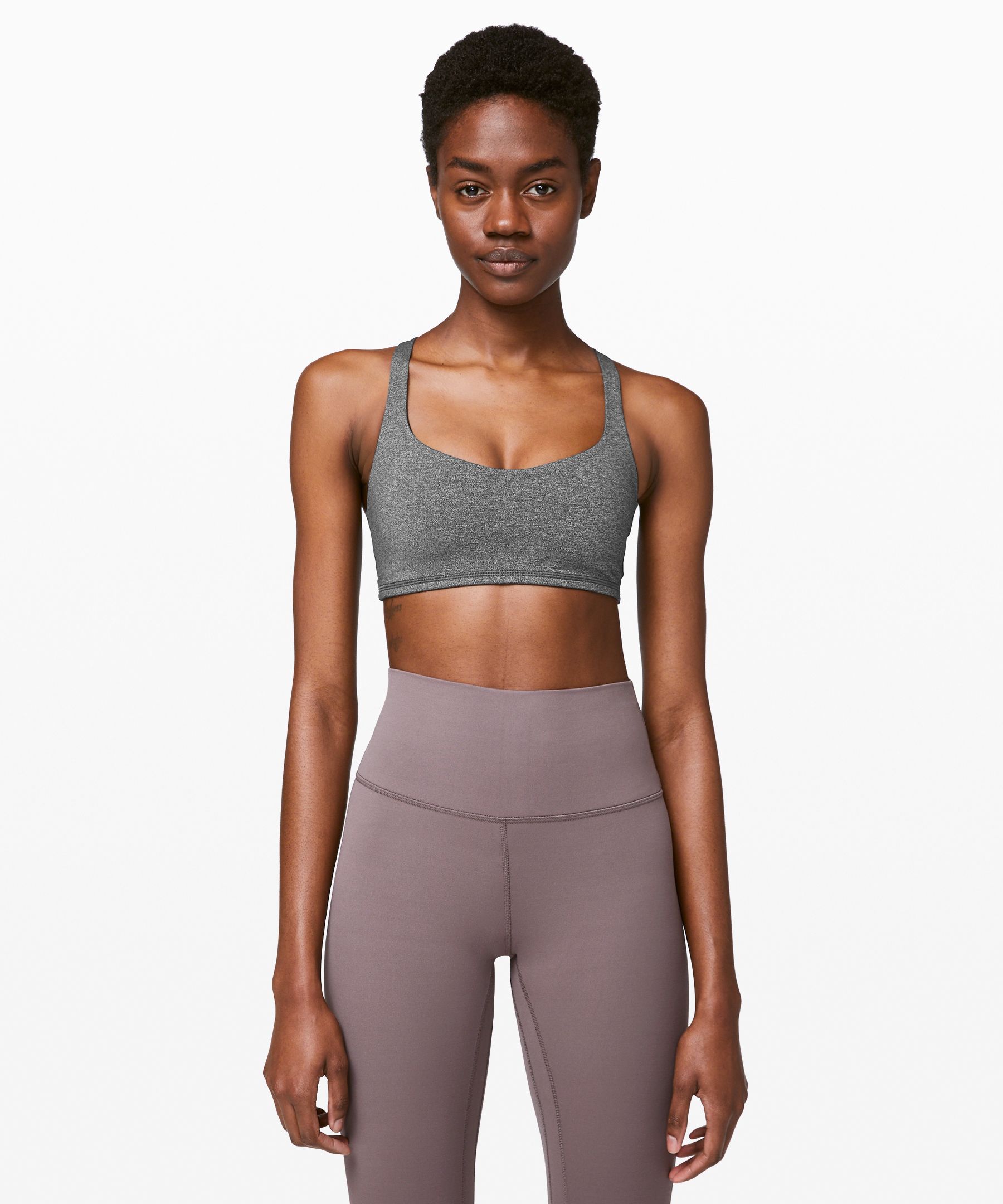 Lululemon Free To Be Bra*light Support, A/b Cup Online Only In Grey