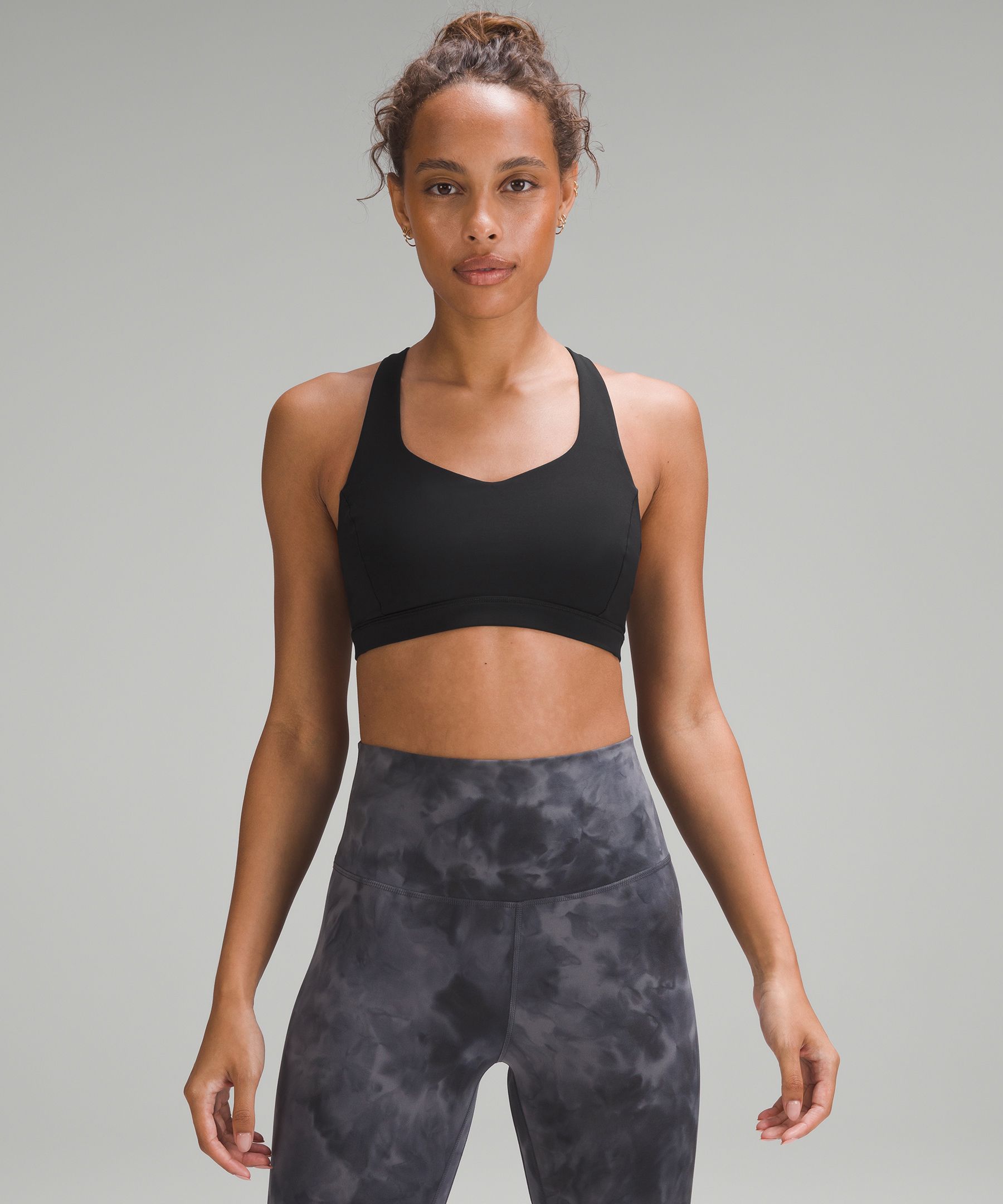 Lululemon Free To Be Serene Bra Long Line *Light Support, C/D Cup -  Heritage 365 Camo Brown Earth Multi - lulu fanatics