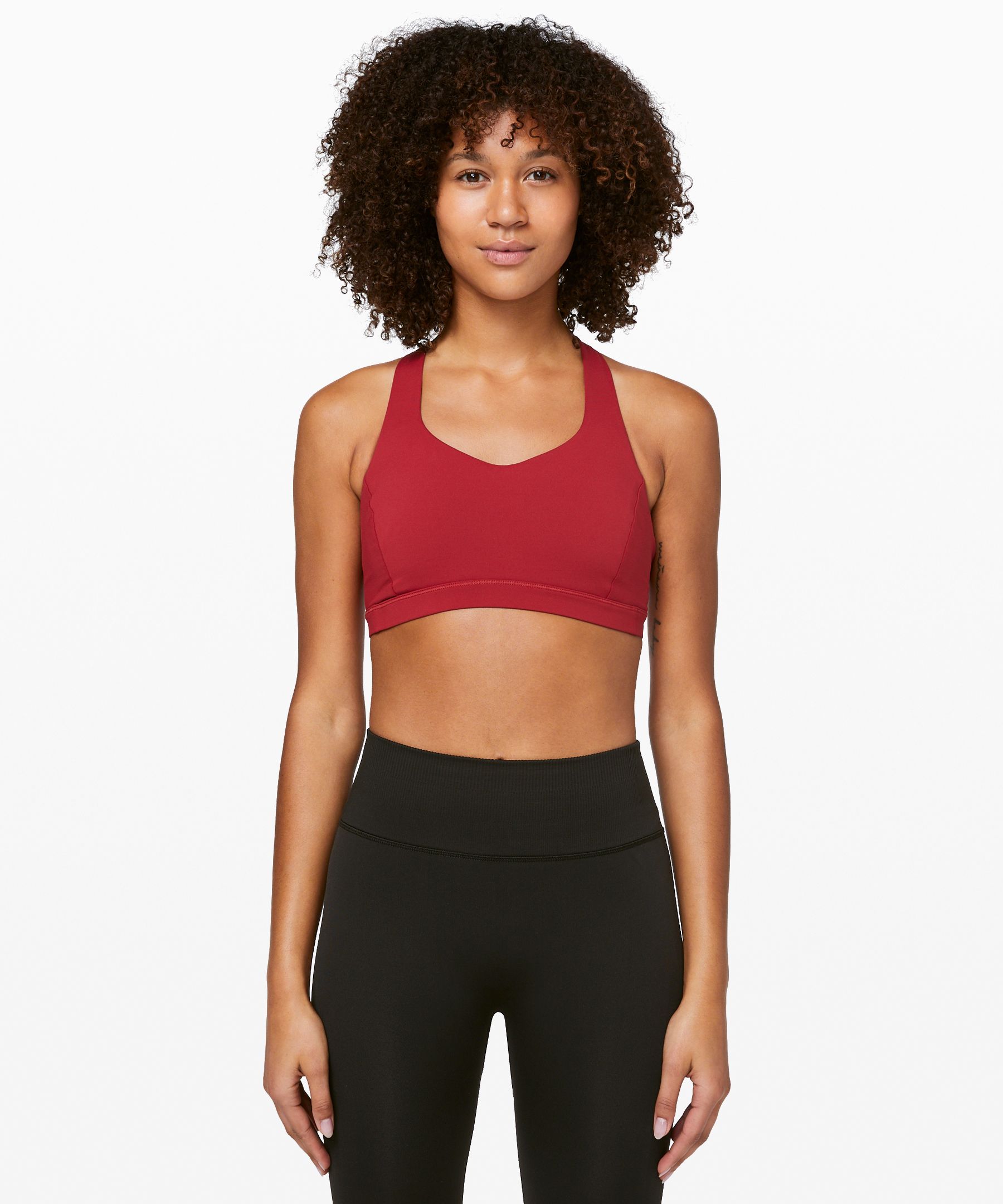 Lululemon Free To Be Serene Bra *light Support, C/d Cup In Red